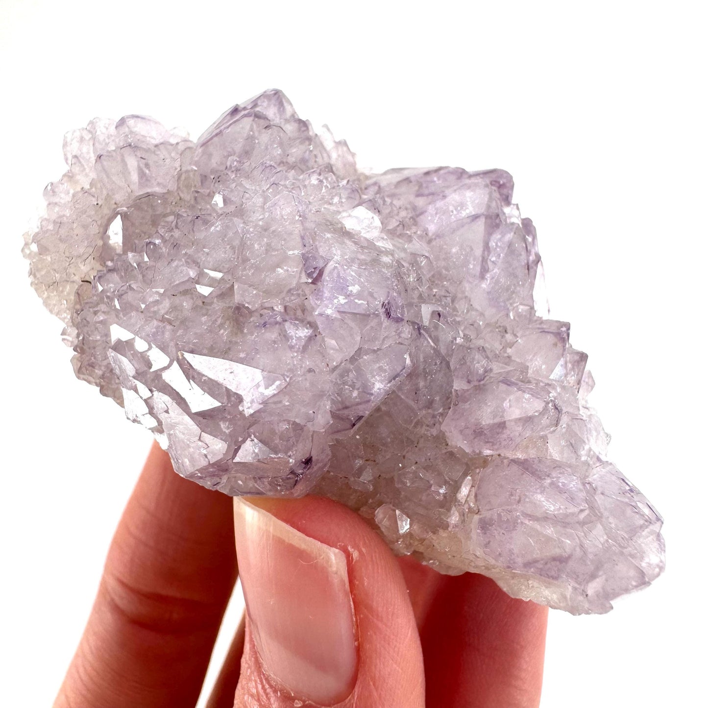 Spirit Quartz Crystal | raw natural purple amethyst cactus quartz, mineral specimen