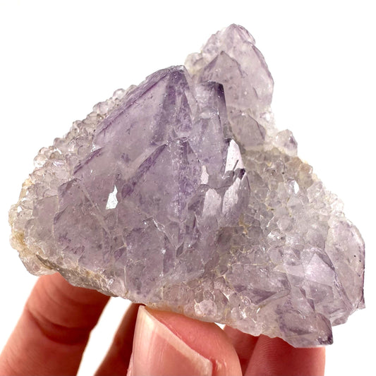 Spirit Quartz Crystal | raw natural purple amethyst cactus quartz, mineral specimen
