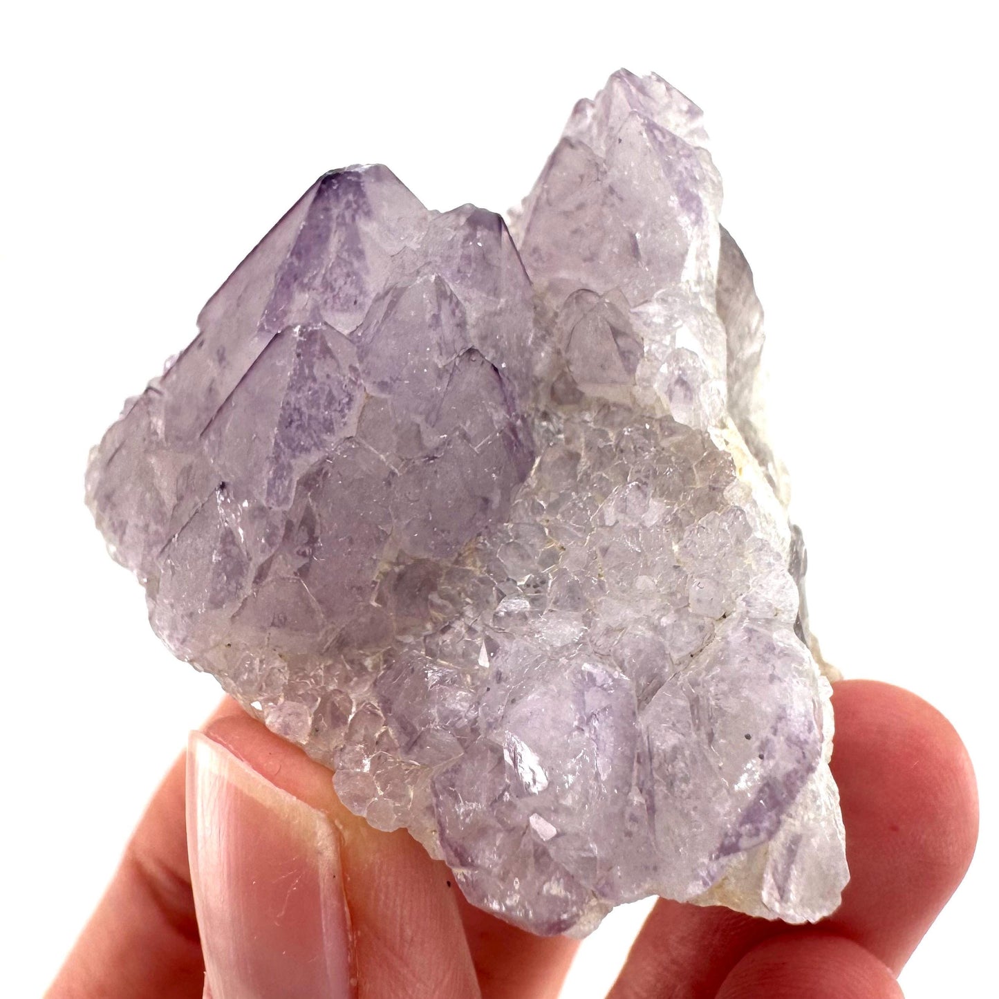 Spirit Quartz Crystal | raw natural purple amethyst cactus quartz, mineral specimen