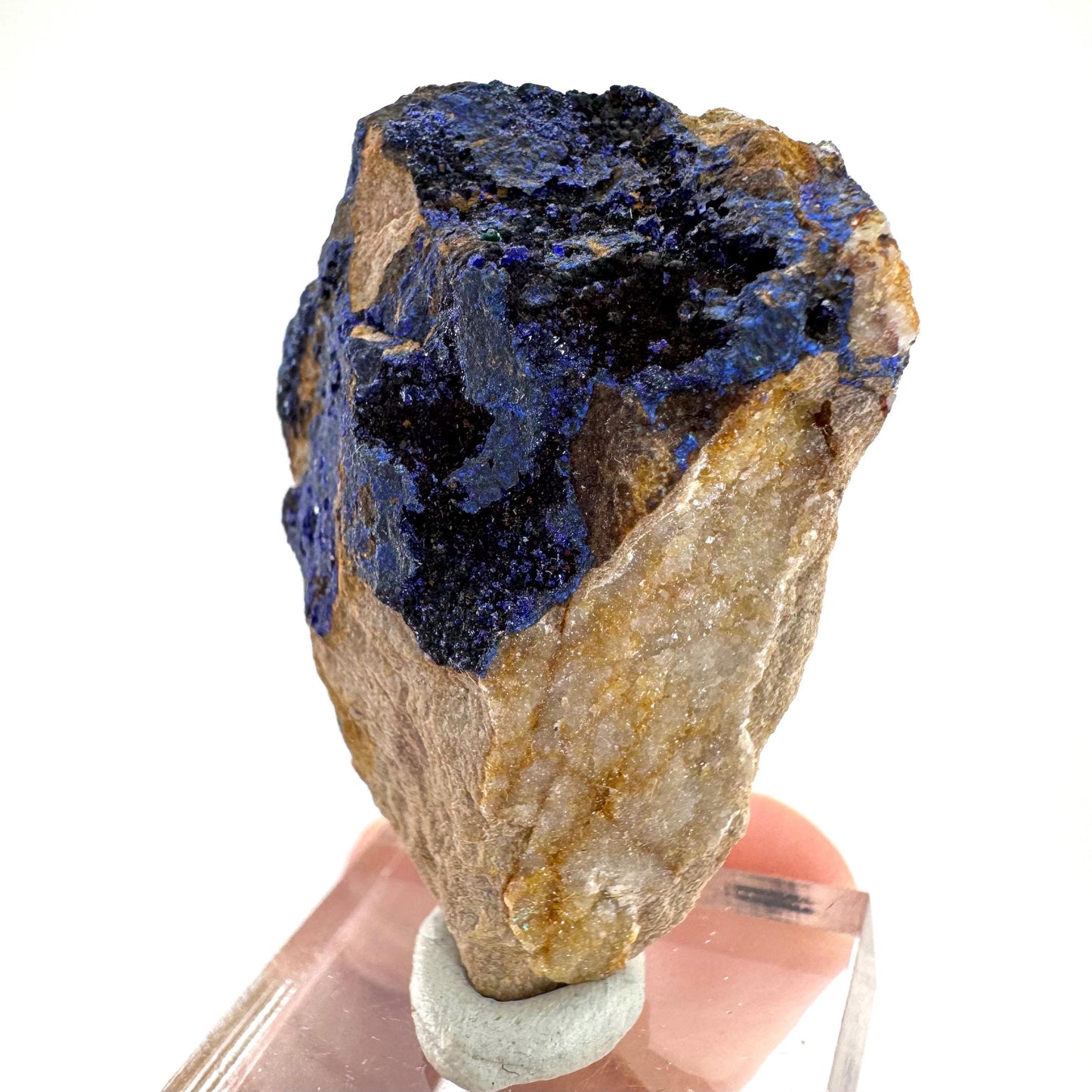 Azurite | natural blue crystal cluster, raw mineral specimen from Morocco