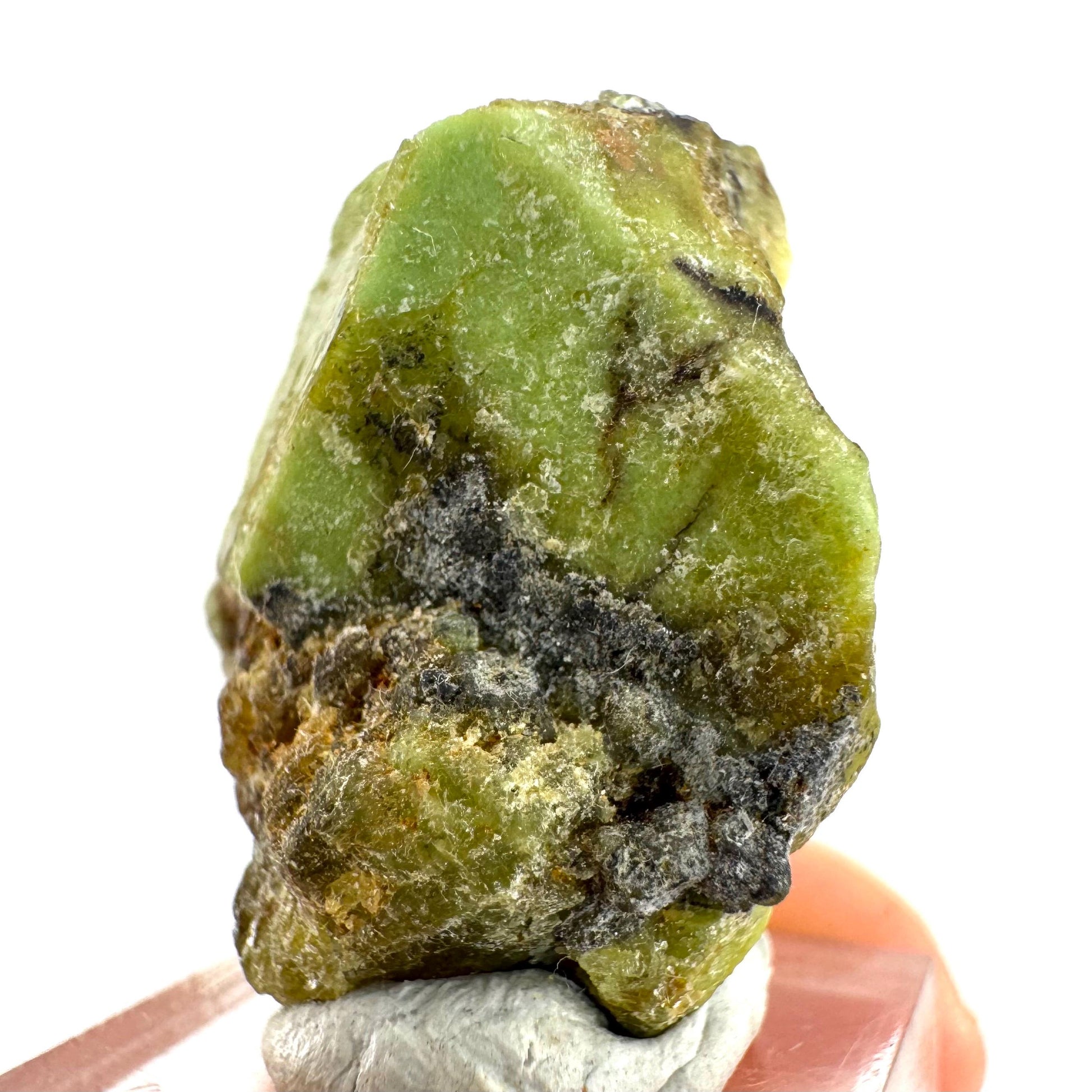 Andradite-Grossular Garnet | natural green crystal, raw mineral specimen from Mali