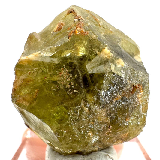Andradite-Grossular Garnet | natural green crystal, raw mineral specimen from Mali