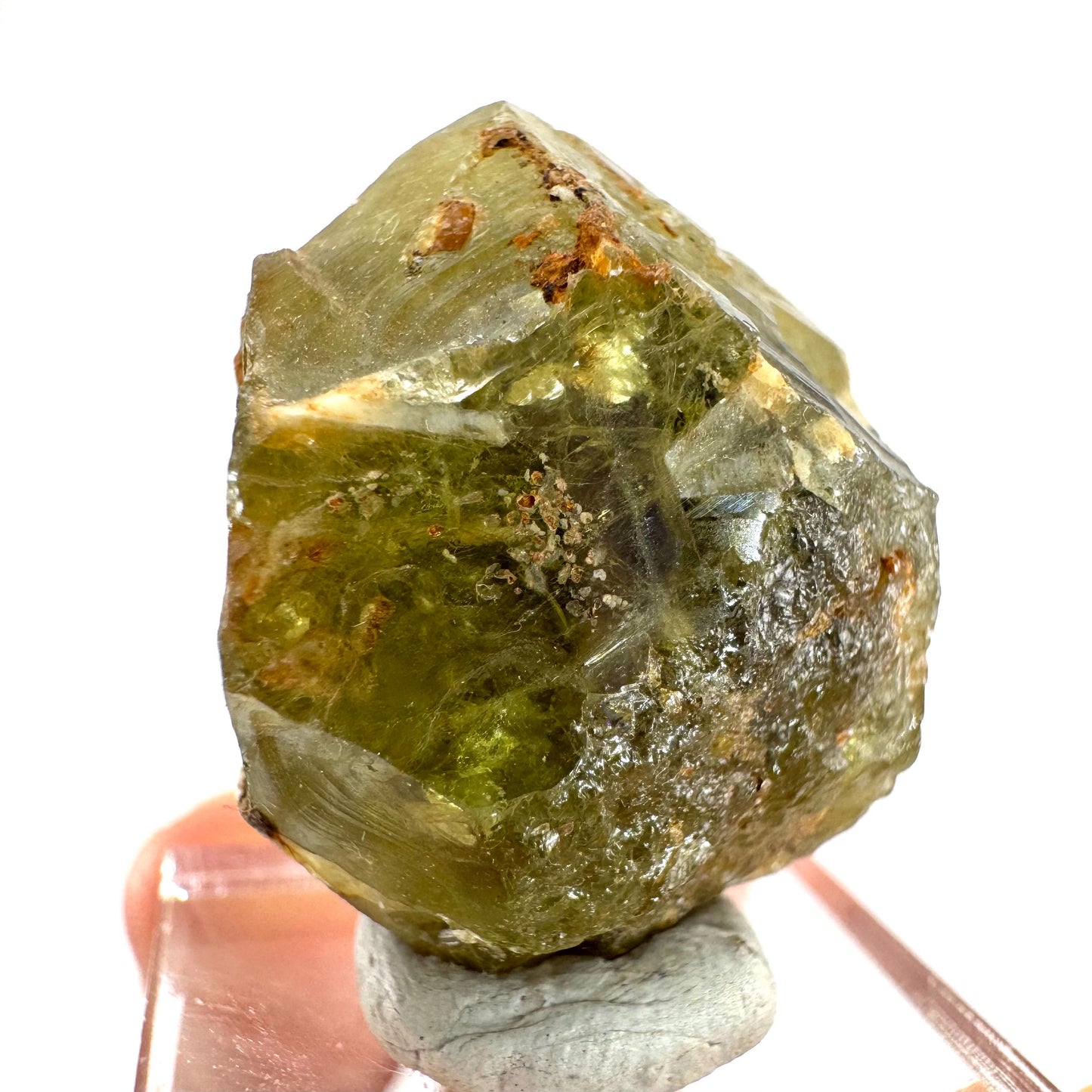 Andradite-Grossular Garnet | natural green crystal, raw mineral specimen from Mali