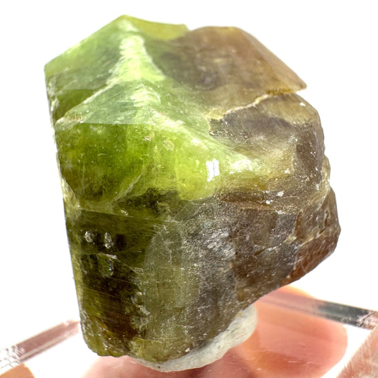 Andradite-Grossular Garnet | natural green crystal, raw mineral specimen from Mali
