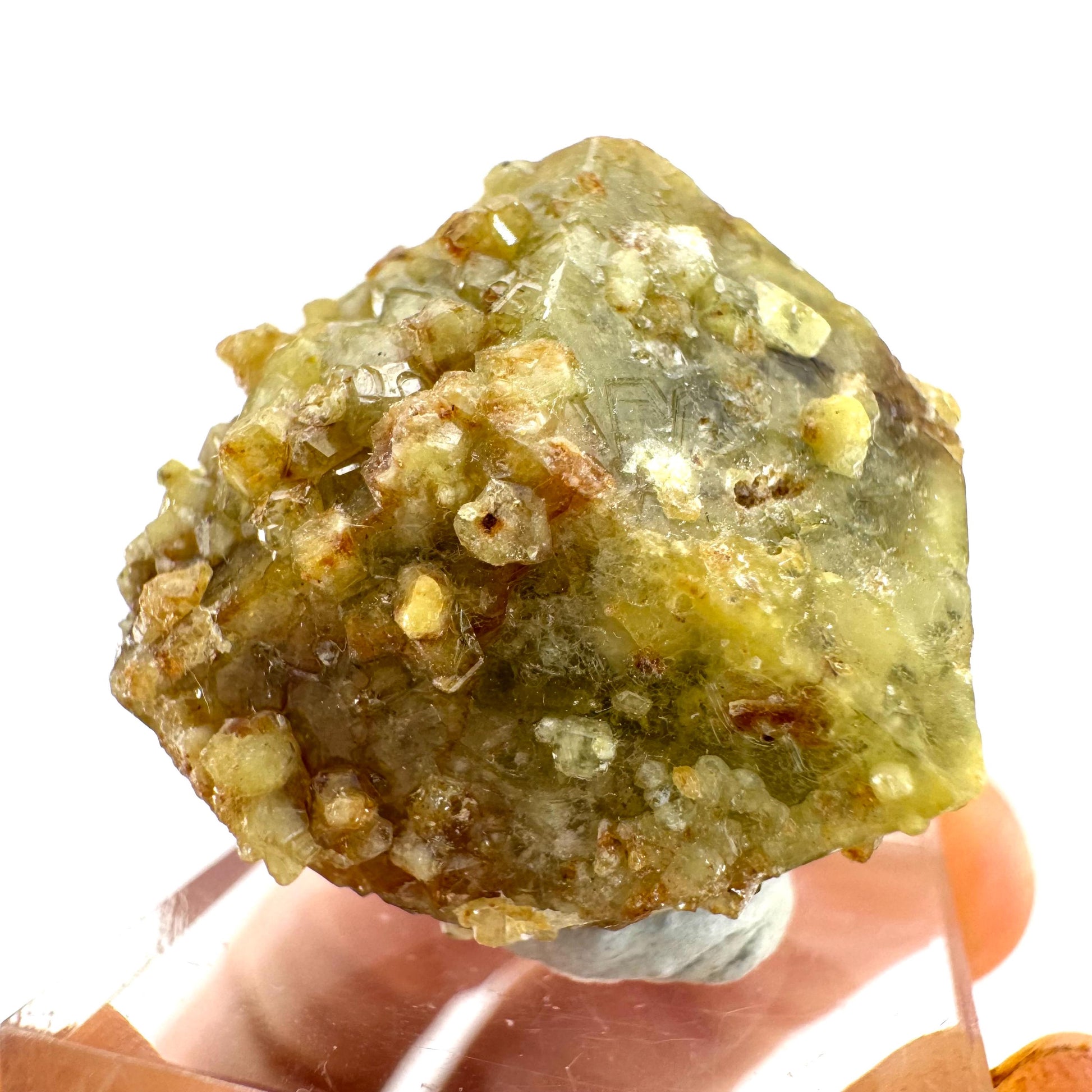 Andradite-Grossular Garnet | natural green crystal, raw mineral specimen from Mali