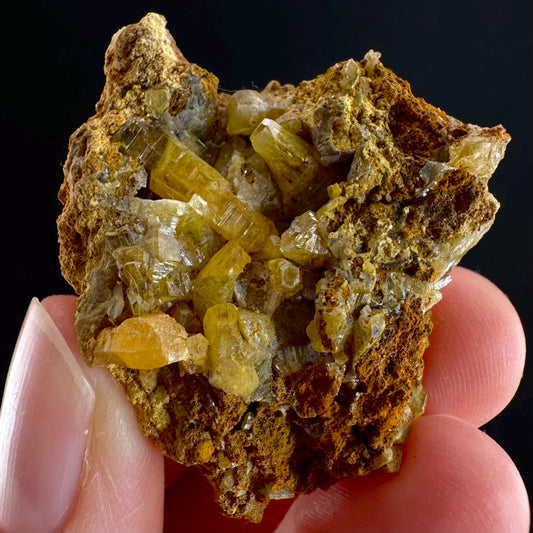 Mimetite Mineral Specimen | Rare Yellow Crystal from Thailand