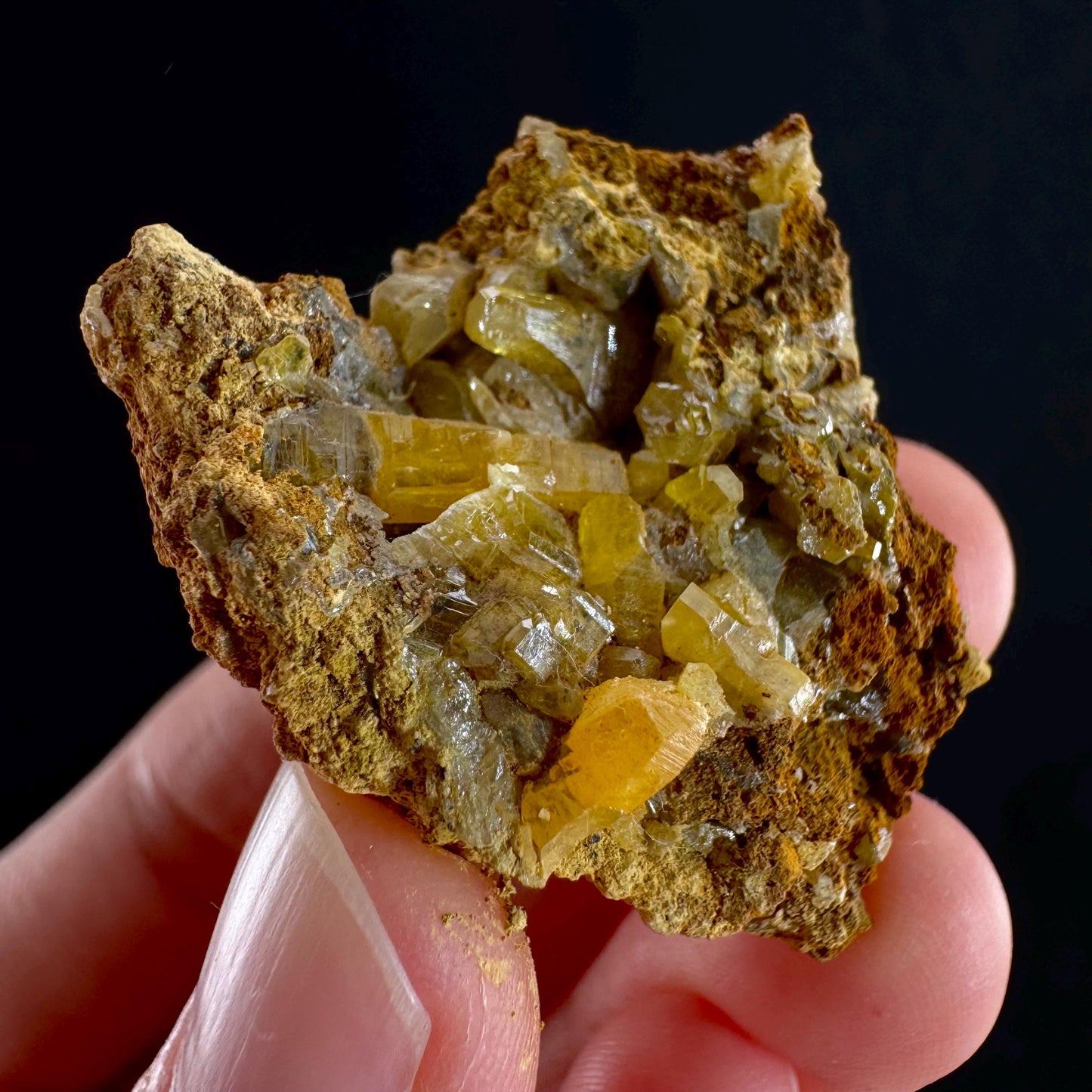 Mimetite Mineral Specimen | Rare Yellow Crystal from Thailand