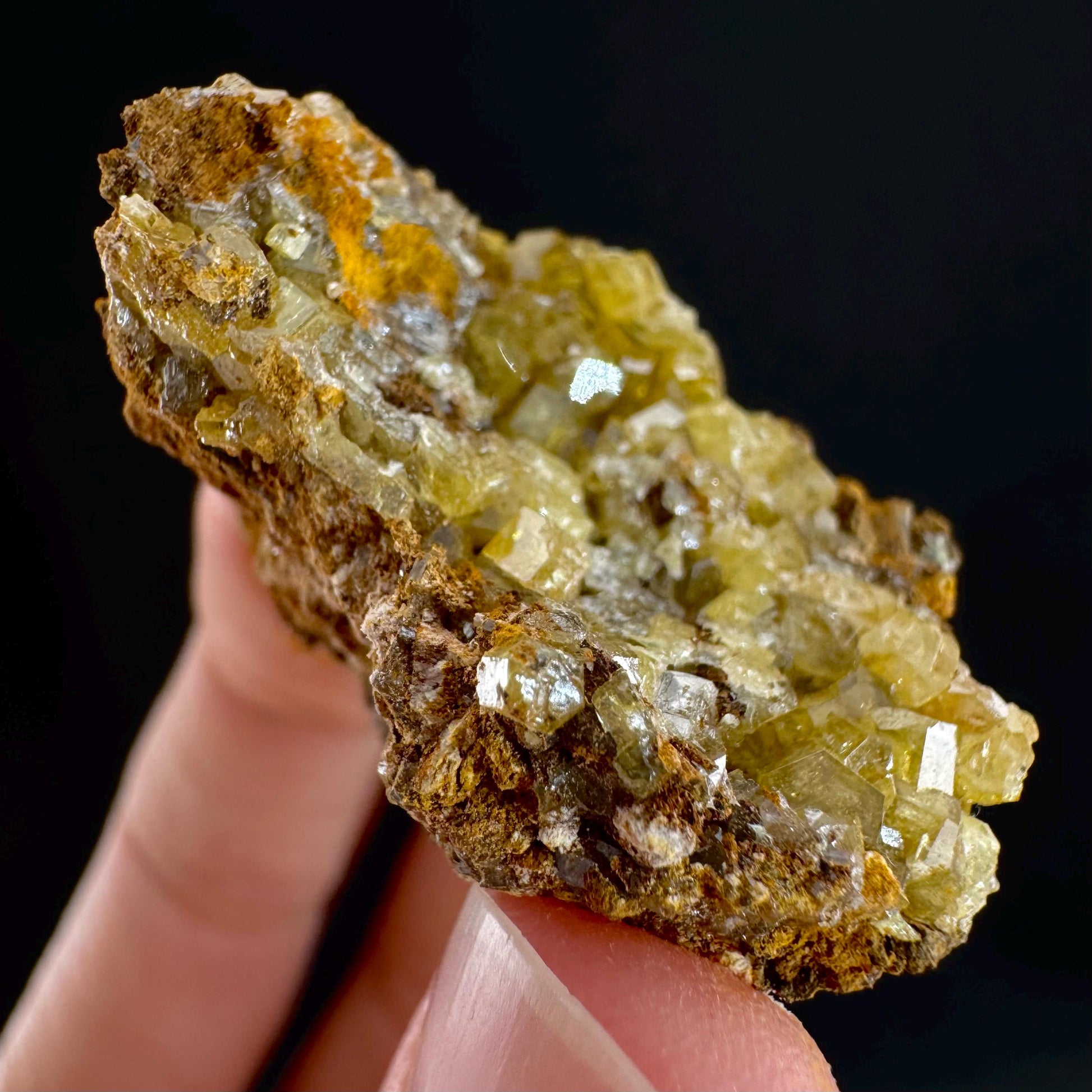 Mimetite Mineral Specimen | Rare Yellow Crystal from Thailand