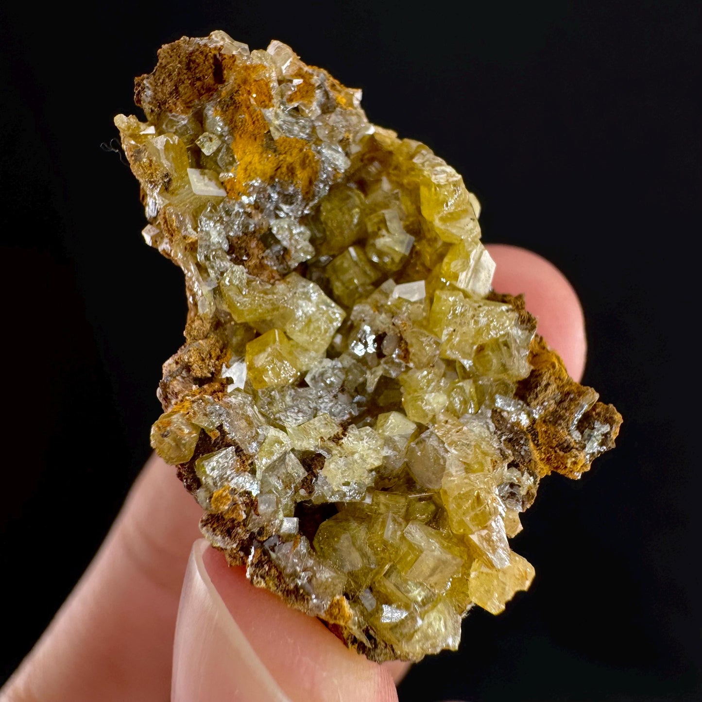 Mimetite Mineral Specimen | Rare Yellow Crystal from Thailand