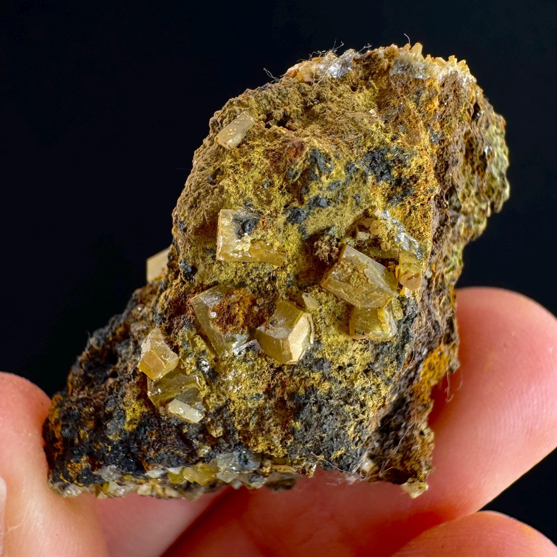 Mimetite Mineral Specimen | Rare Yellow Crystal from Thailand