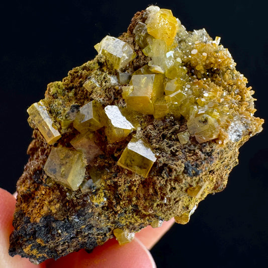 Mimetite Mineral Specimen | Rare Yellow Crystal from Thailand