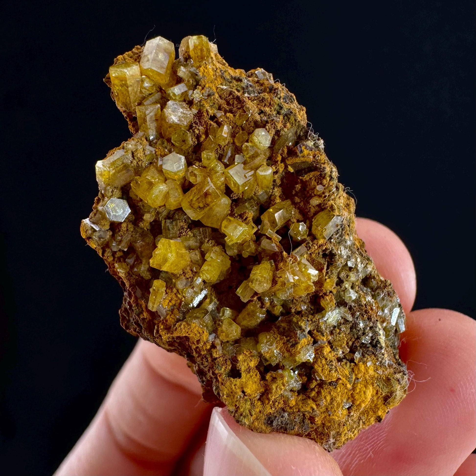Mimetite Mineral Specimen | Rare Yellow Crystal from Thailand