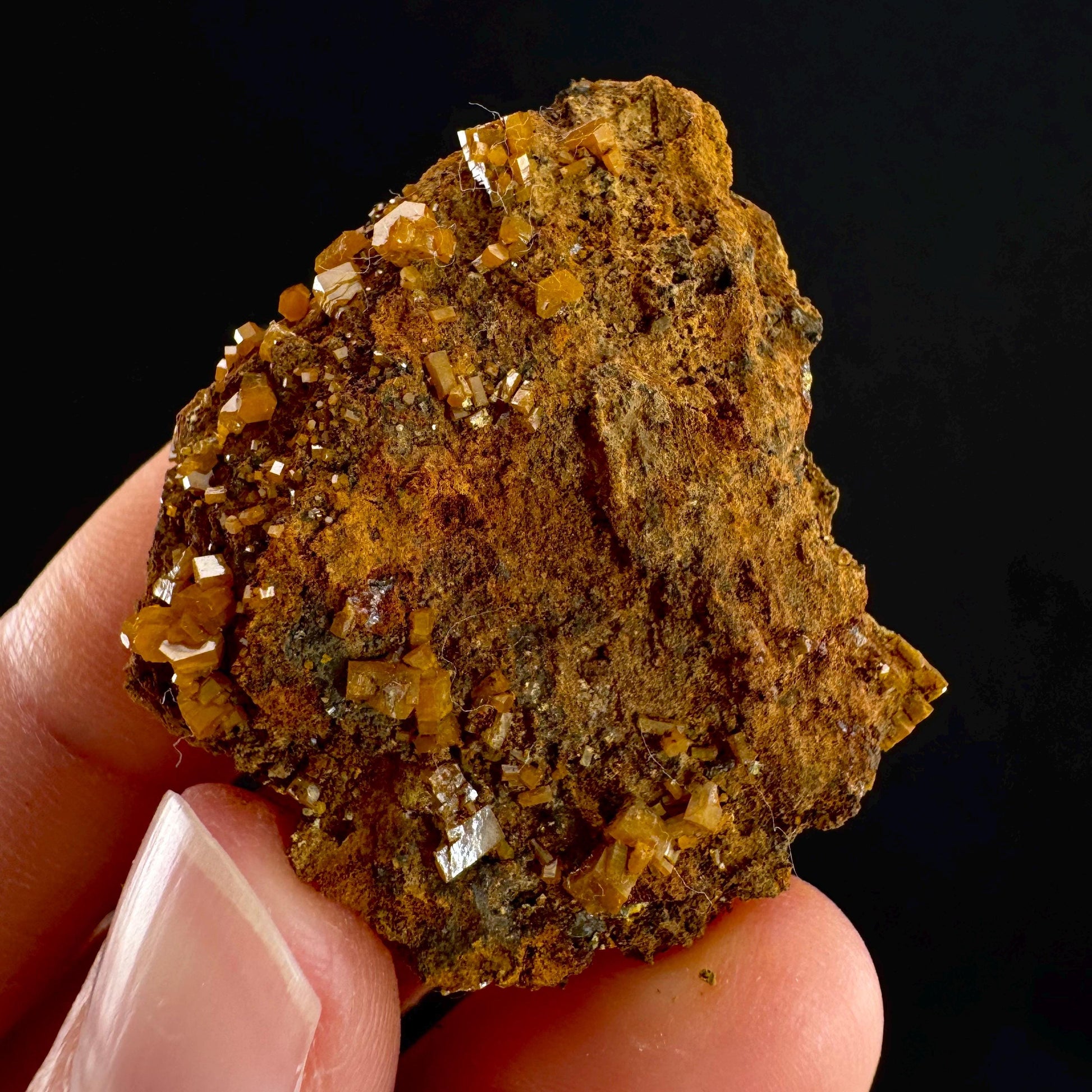 Mimetite Mineral Specimen | Rare Yellow Crystal from Thailand