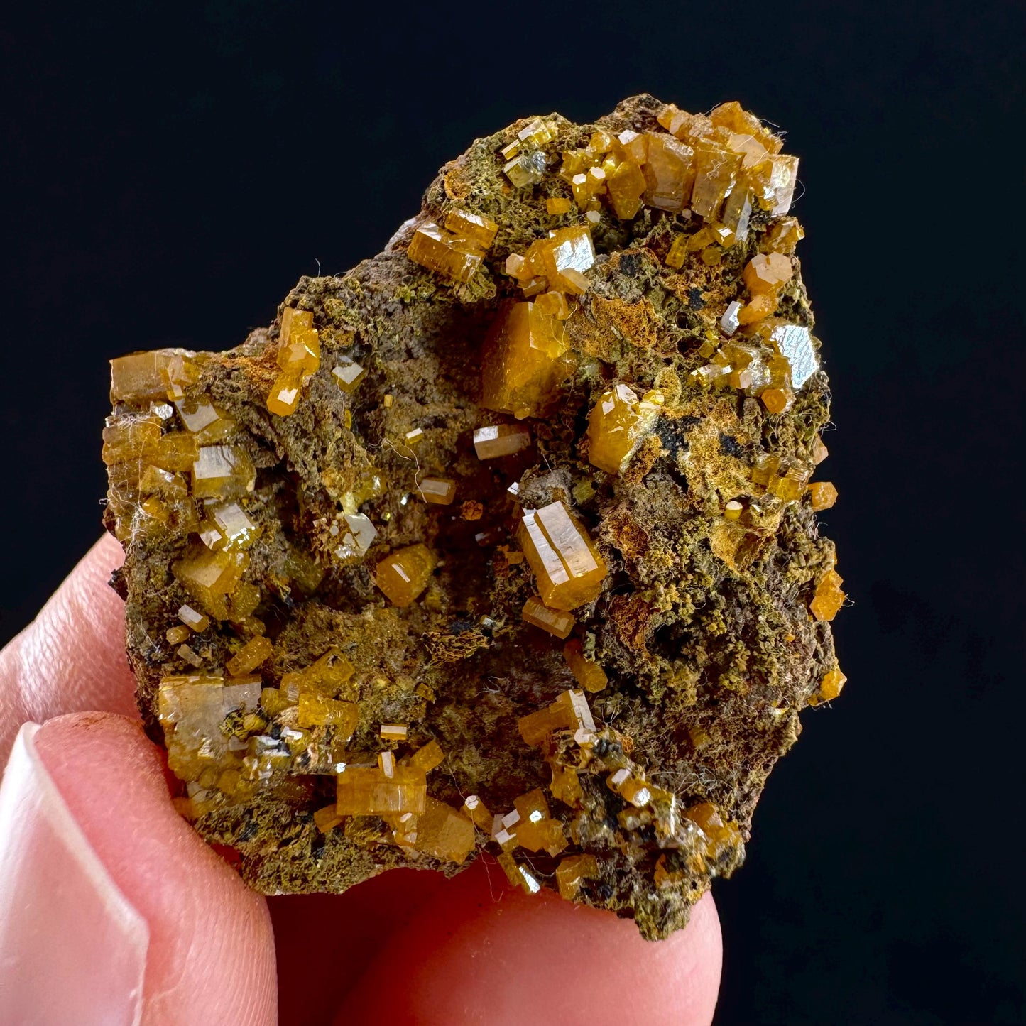 Mimetite Mineral Specimen | Rare Yellow Crystal from Thailand
