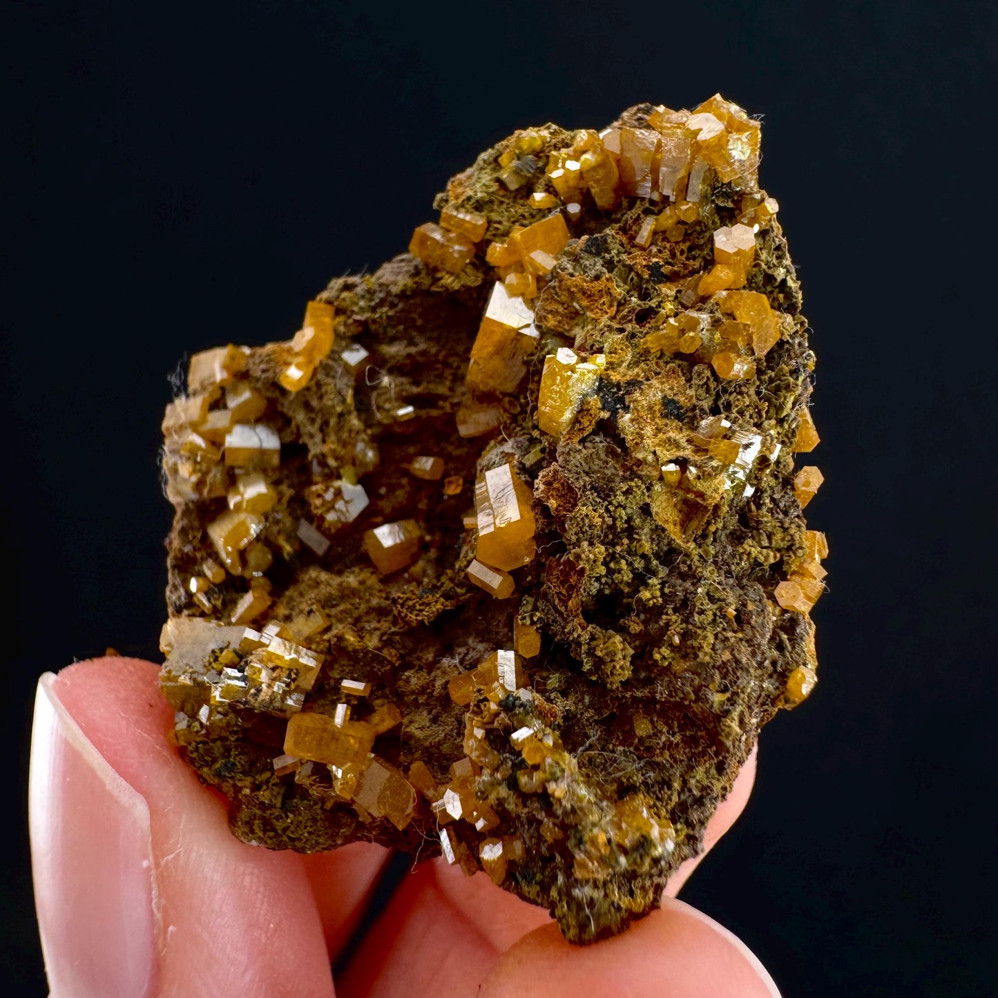 Mimetite Mineral Specimen | Rare Yellow Crystal from Thailand