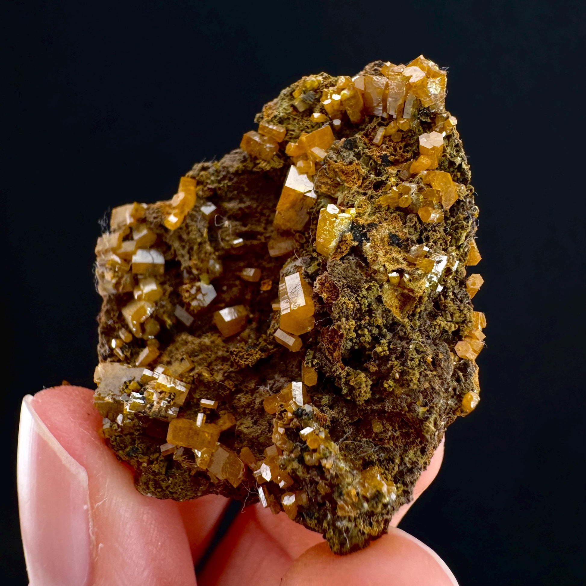 Mimetite Mineral Specimen | Rare Yellow Crystal from Thailand