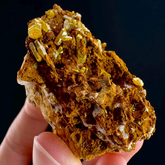 Mimetite Mineral Specimen | Rare Yellow Crystal from Thailand