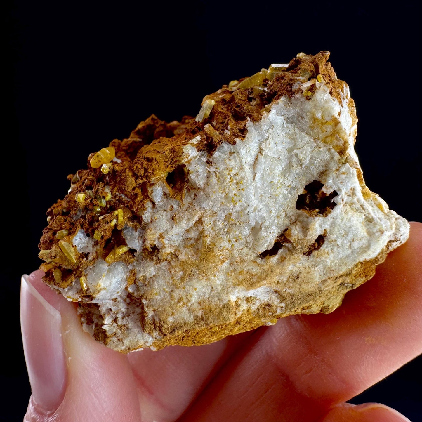 Mimetite Mineral Specimen | Rare Yellow Crystal from Thailand