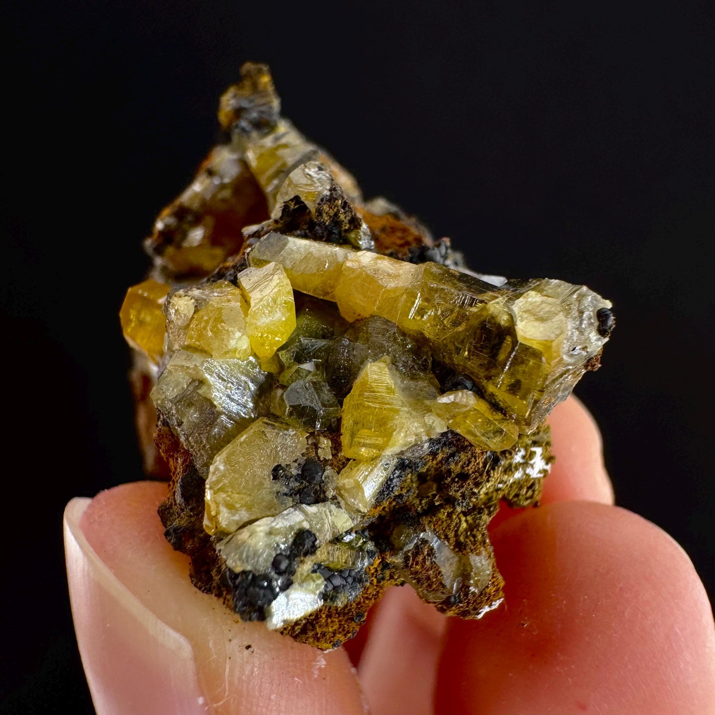 Mimetite Mineral Specimen | Rare Yellow Crystal from Thailand