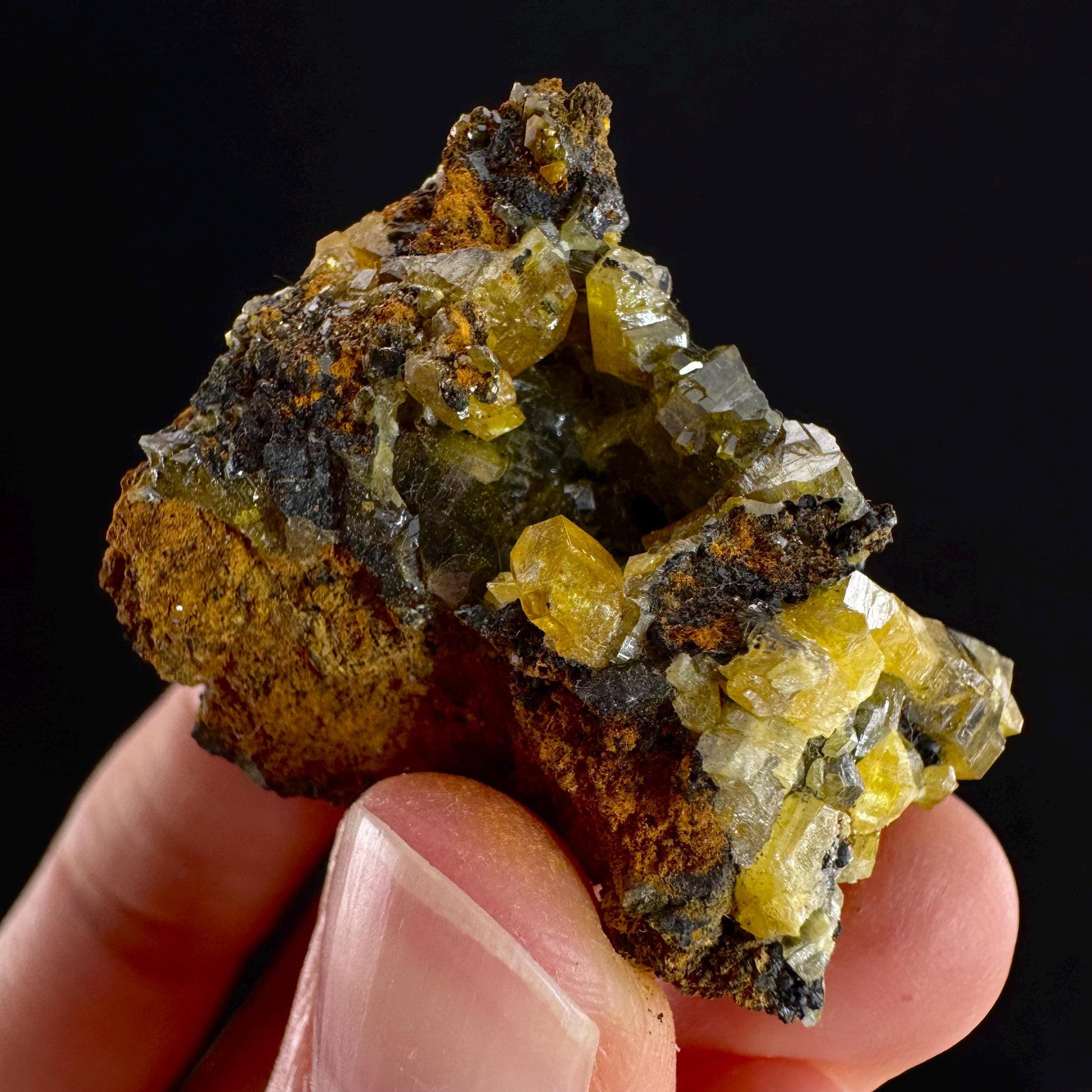 Mimetite Mineral Specimen | Rare Yellow Crystal from Thailand