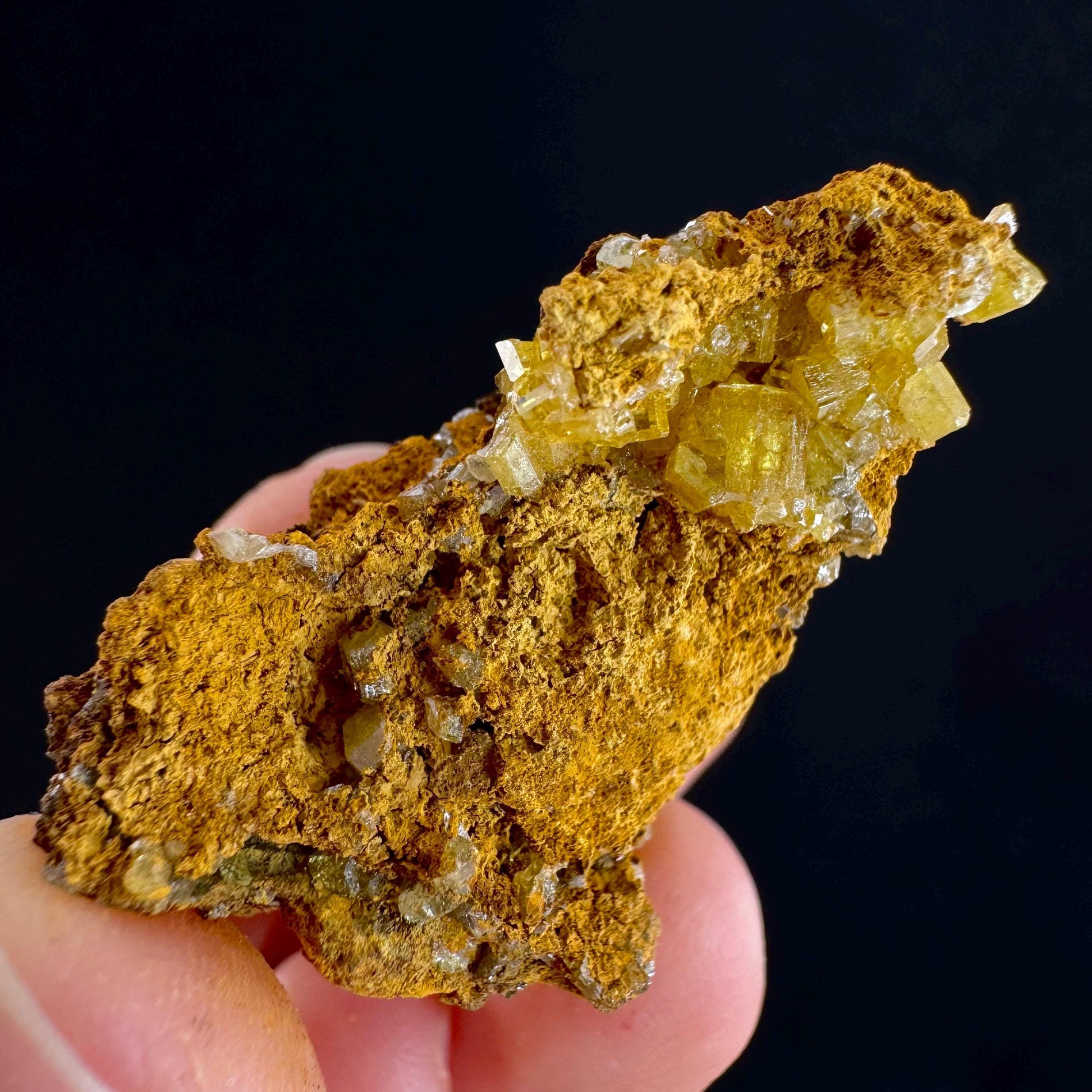 Mimetite Mineral Specimen | Rare Yellow Crystal from Thailand