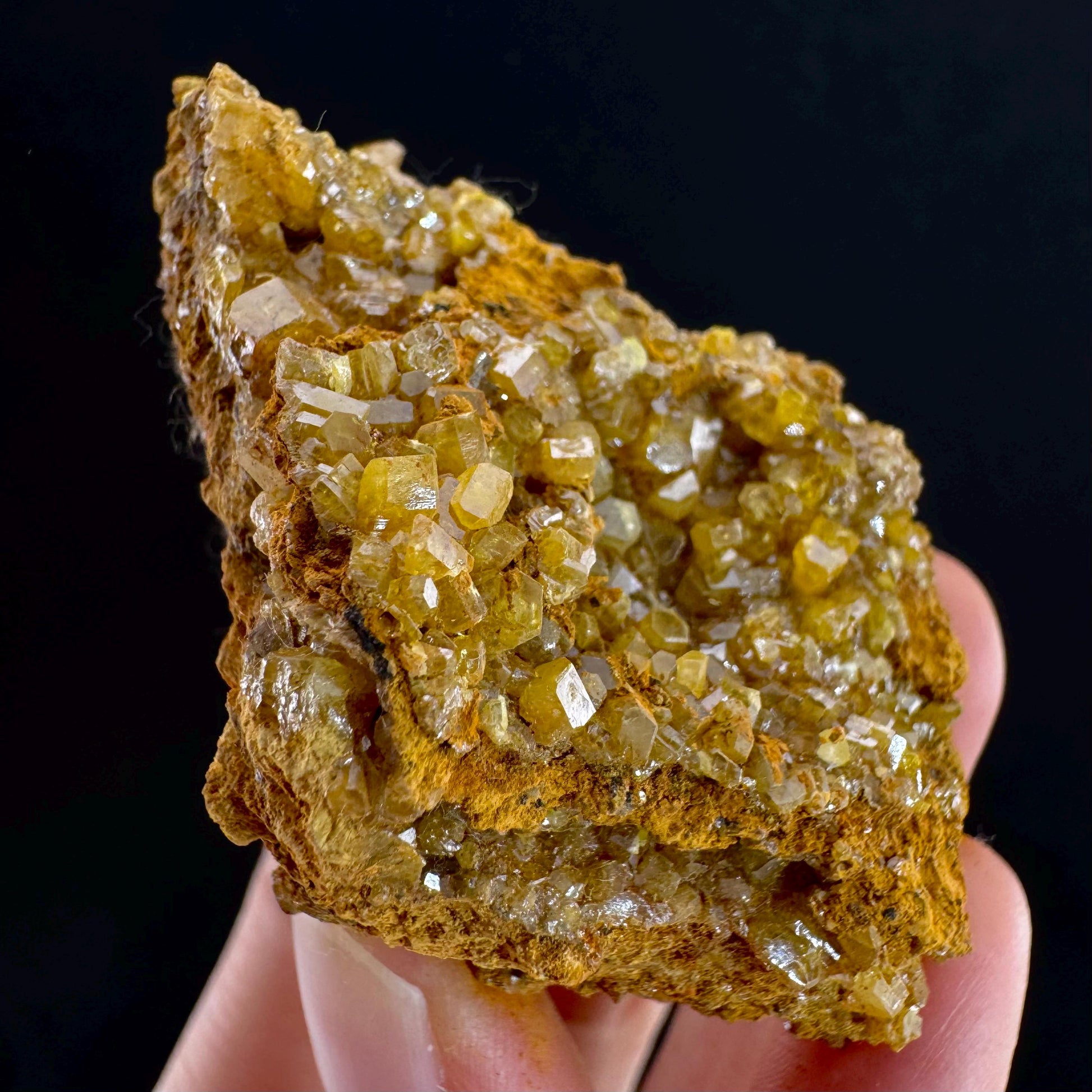 Mimetite Mineral Specimen | Rare Yellow Crystal from Thailand