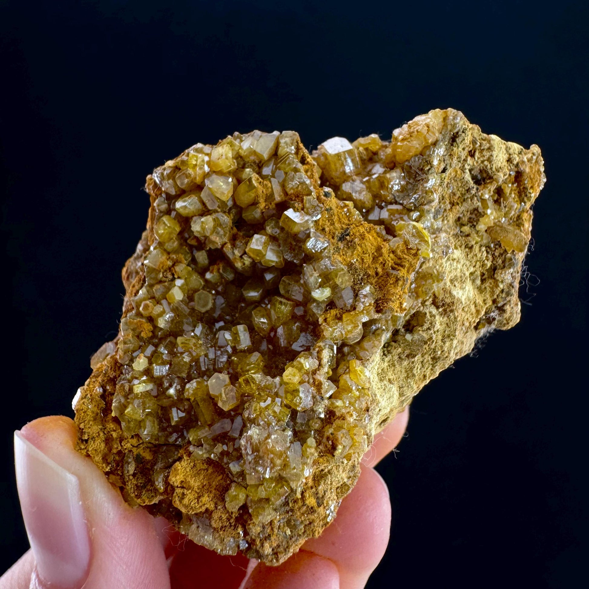Mimetite Mineral Specimen | Rare Yellow Crystal from Thailand