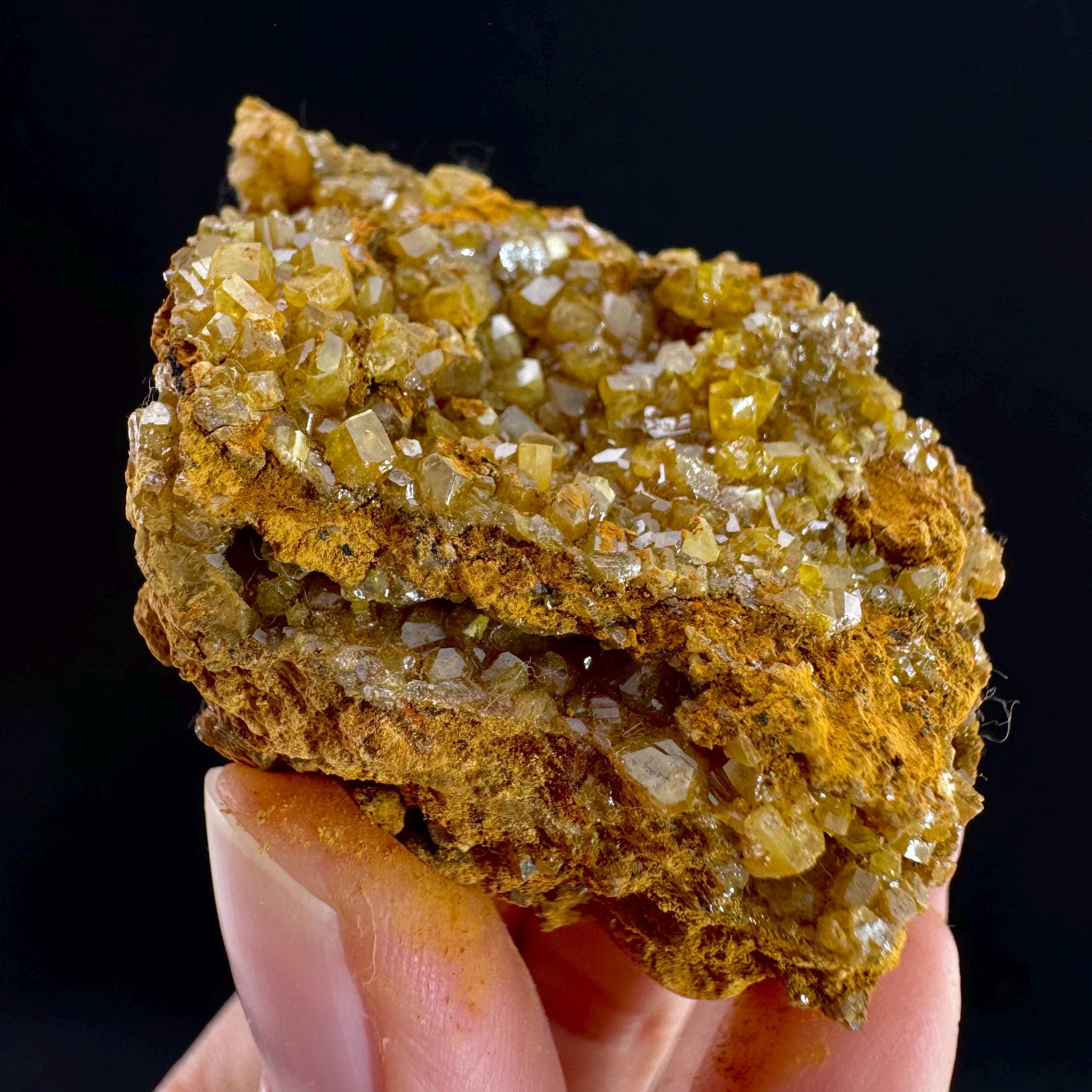 Mimetite Mineral Specimen | Rare Yellow Crystal from Thailand