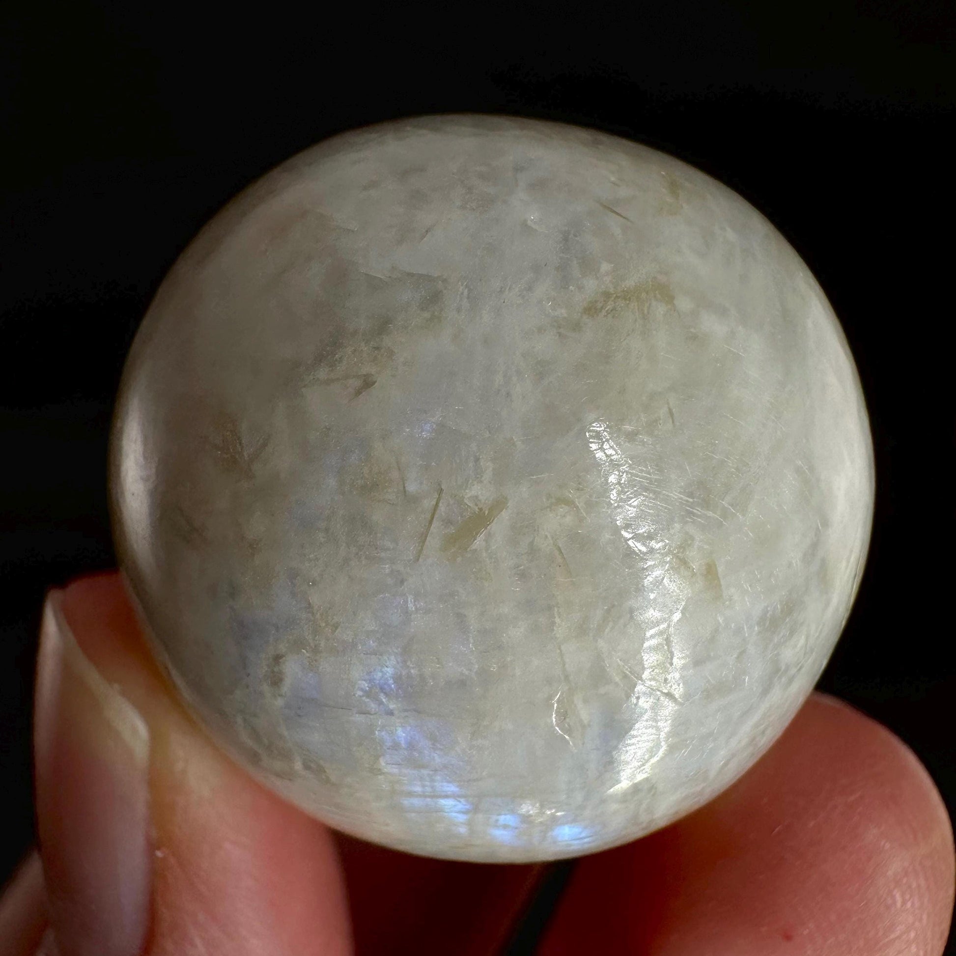 Moonstone Sphere | Blue Flash Feldspar Crystal Ball