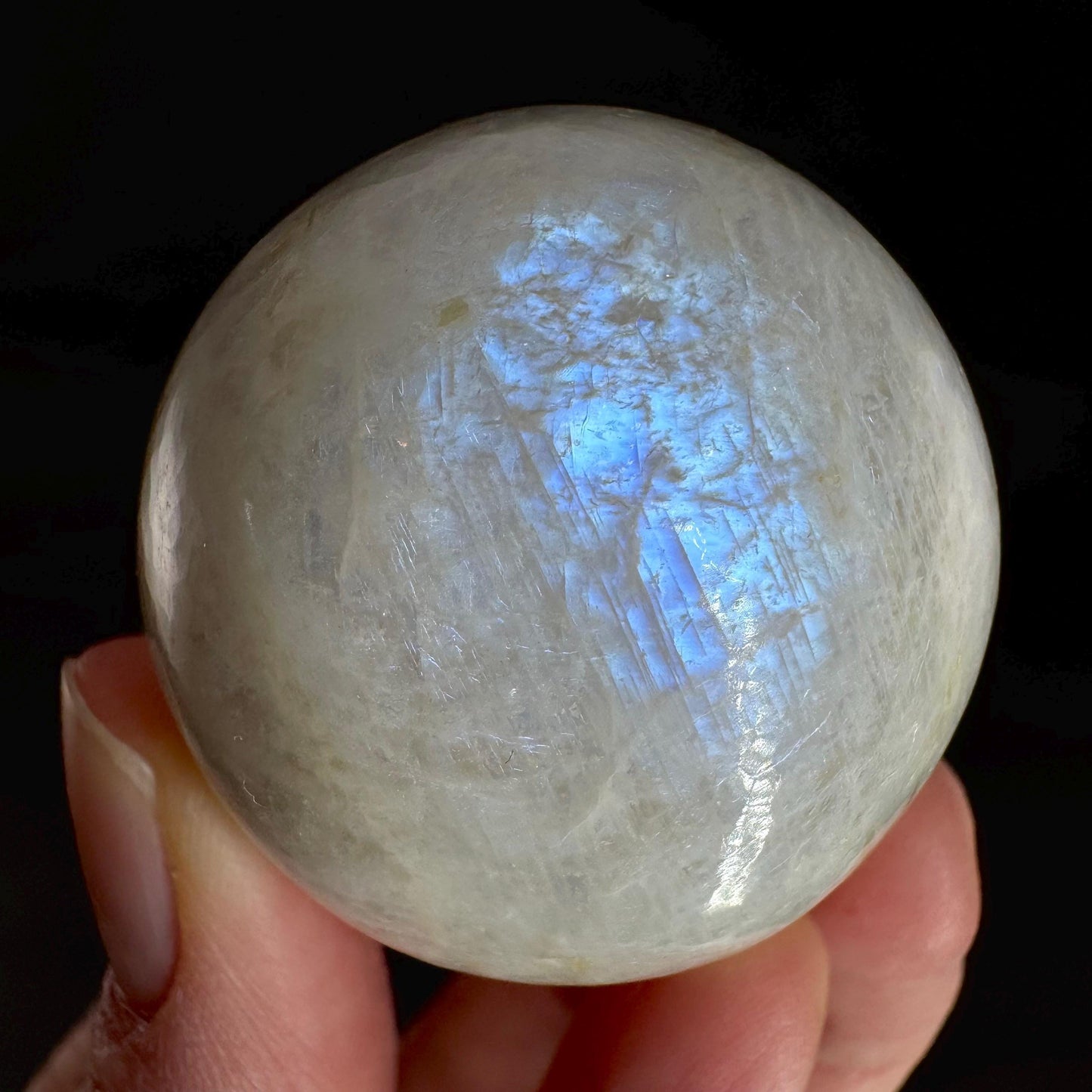 Moonstone Sphere | Blue Flash Feldspar Crystal Ball