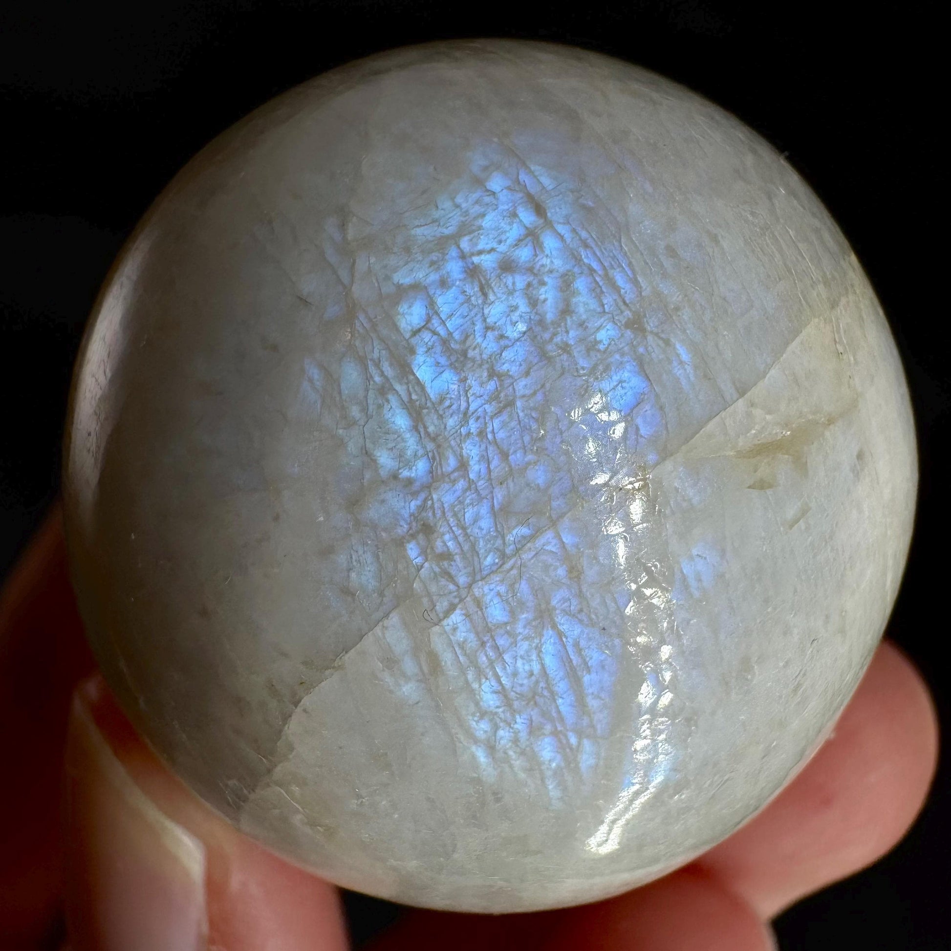 Moonstone Sphere | Blue Flash Feldspar Crystal Ball