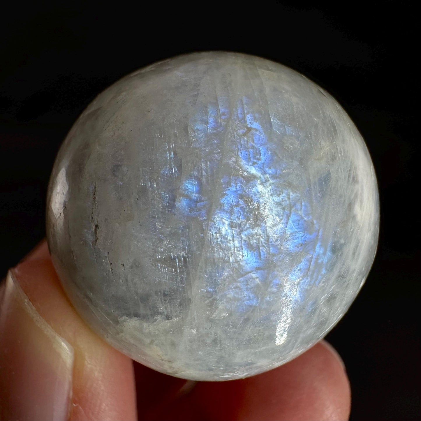 Moonstone Sphere | Blue Flash Feldspar Crystal Ball