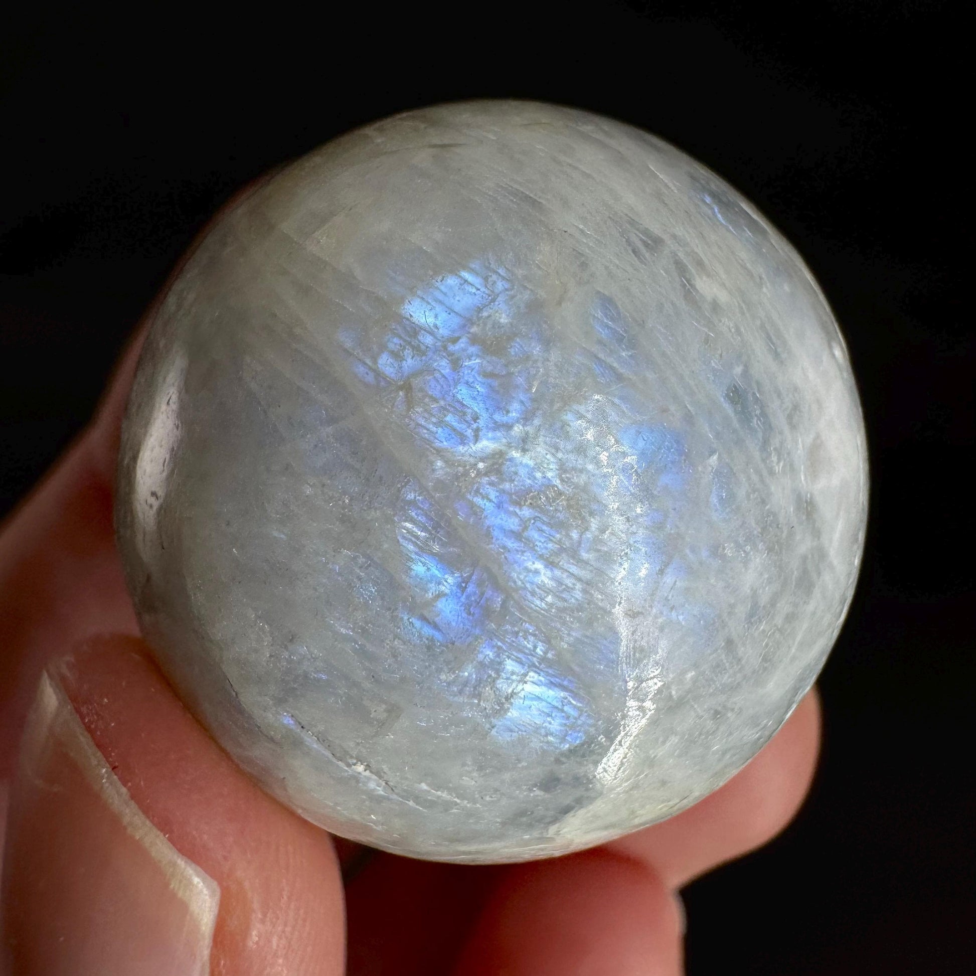 Moonstone Sphere | Blue Flash Feldspar Crystal Ball