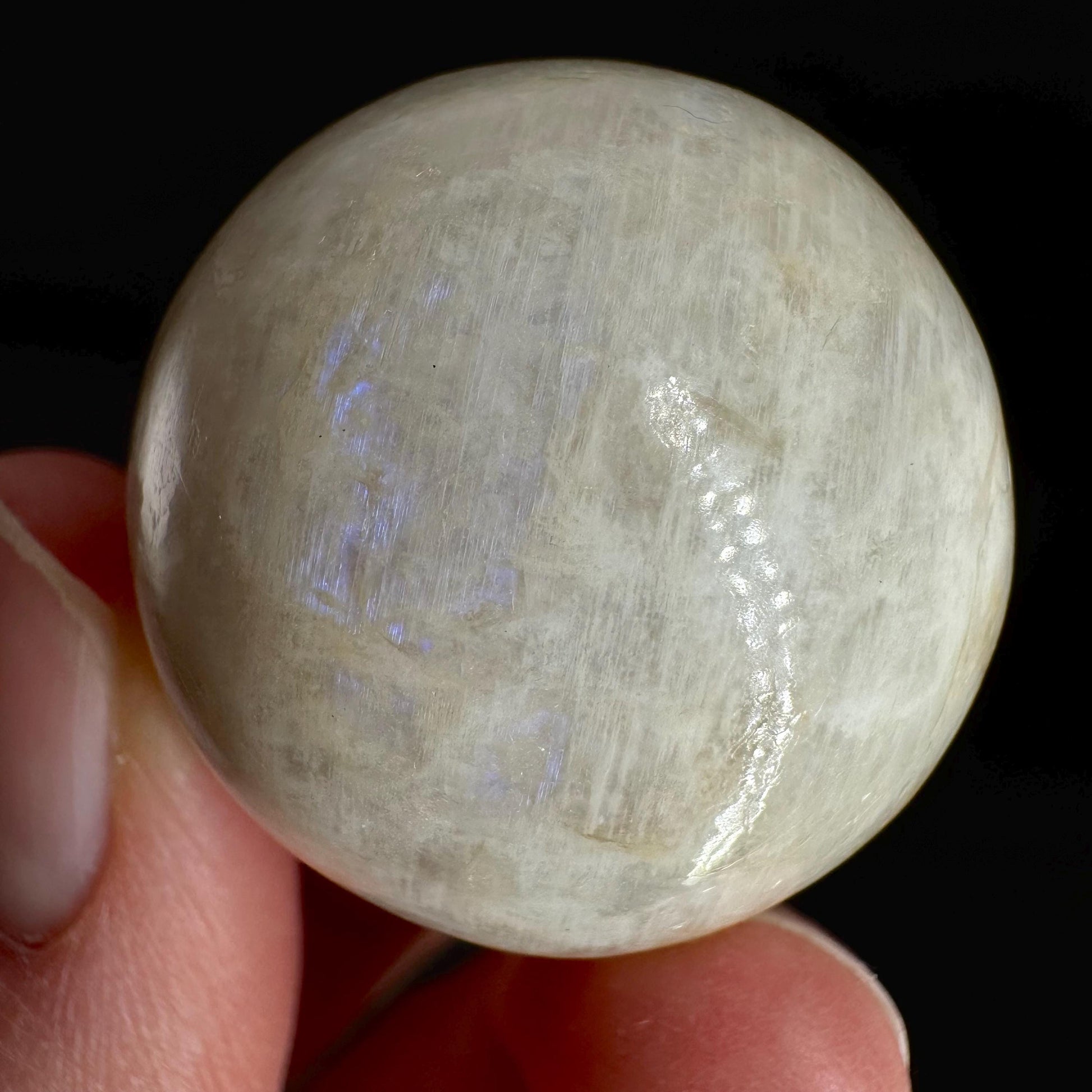 Moonstone Sphere | Blue Flash Feldspar Crystal Ball
