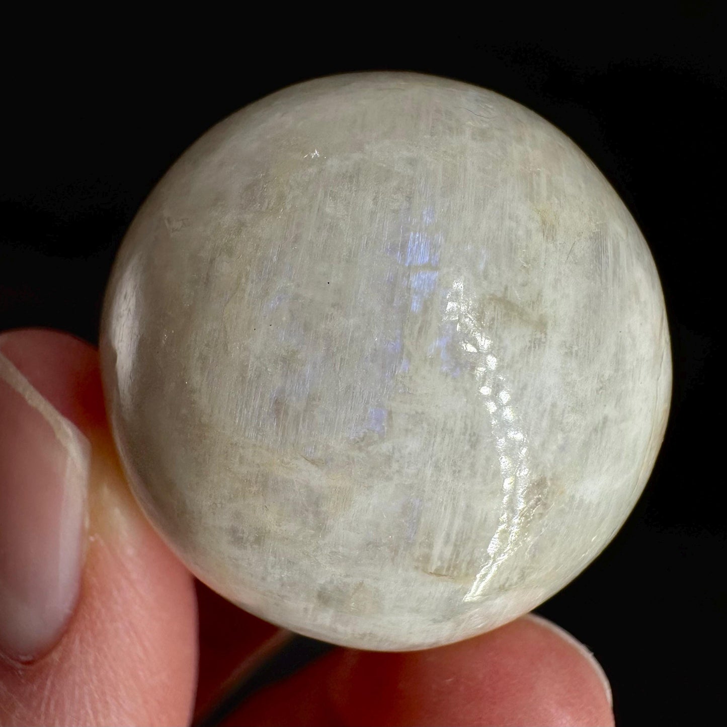 Moonstone Sphere | Blue Flash Feldspar Crystal Ball