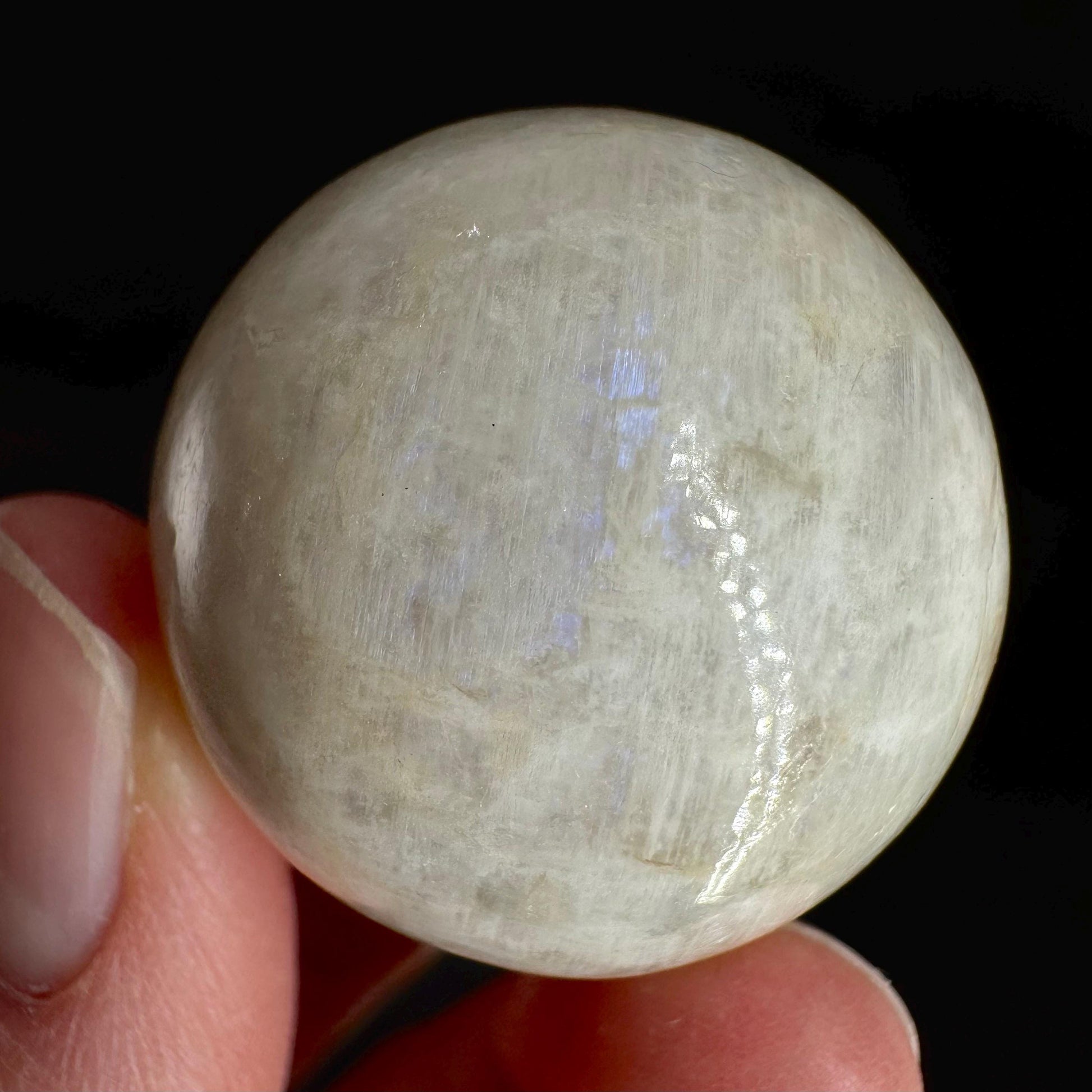Moonstone Sphere | Blue Flash Feldspar Crystal Ball