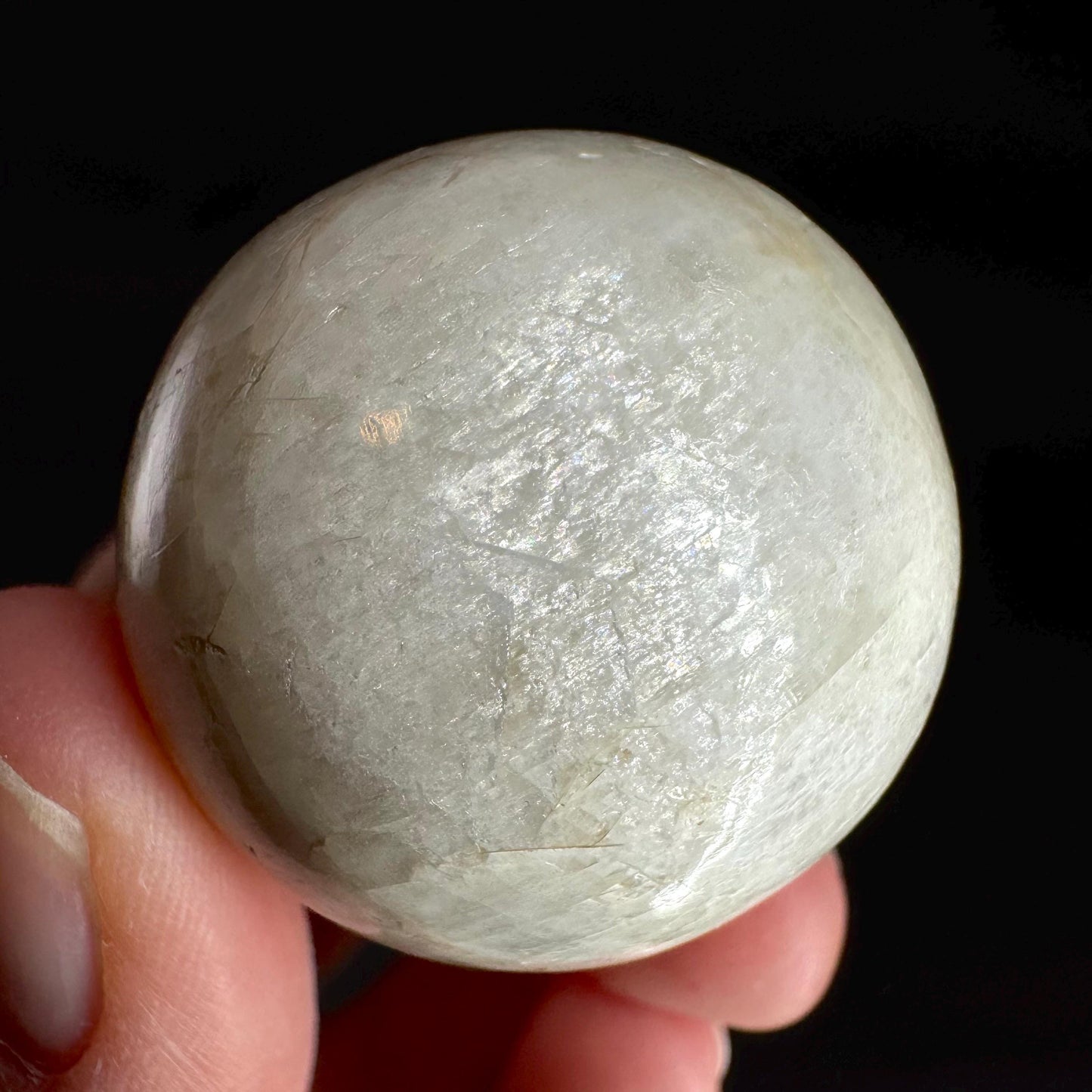 Moonstone Sphere | Blue Flash Feldspar Crystal Ball