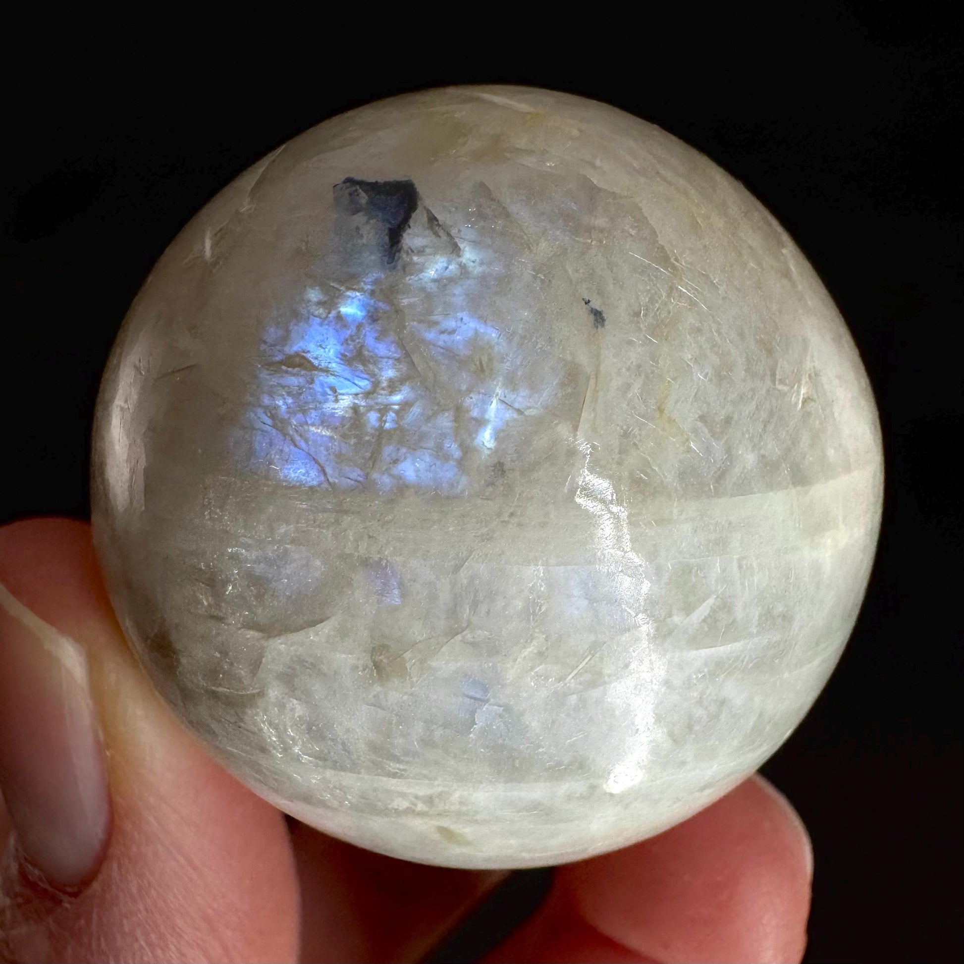 Moonstone Sphere | Blue Flash Feldspar Crystal Ball