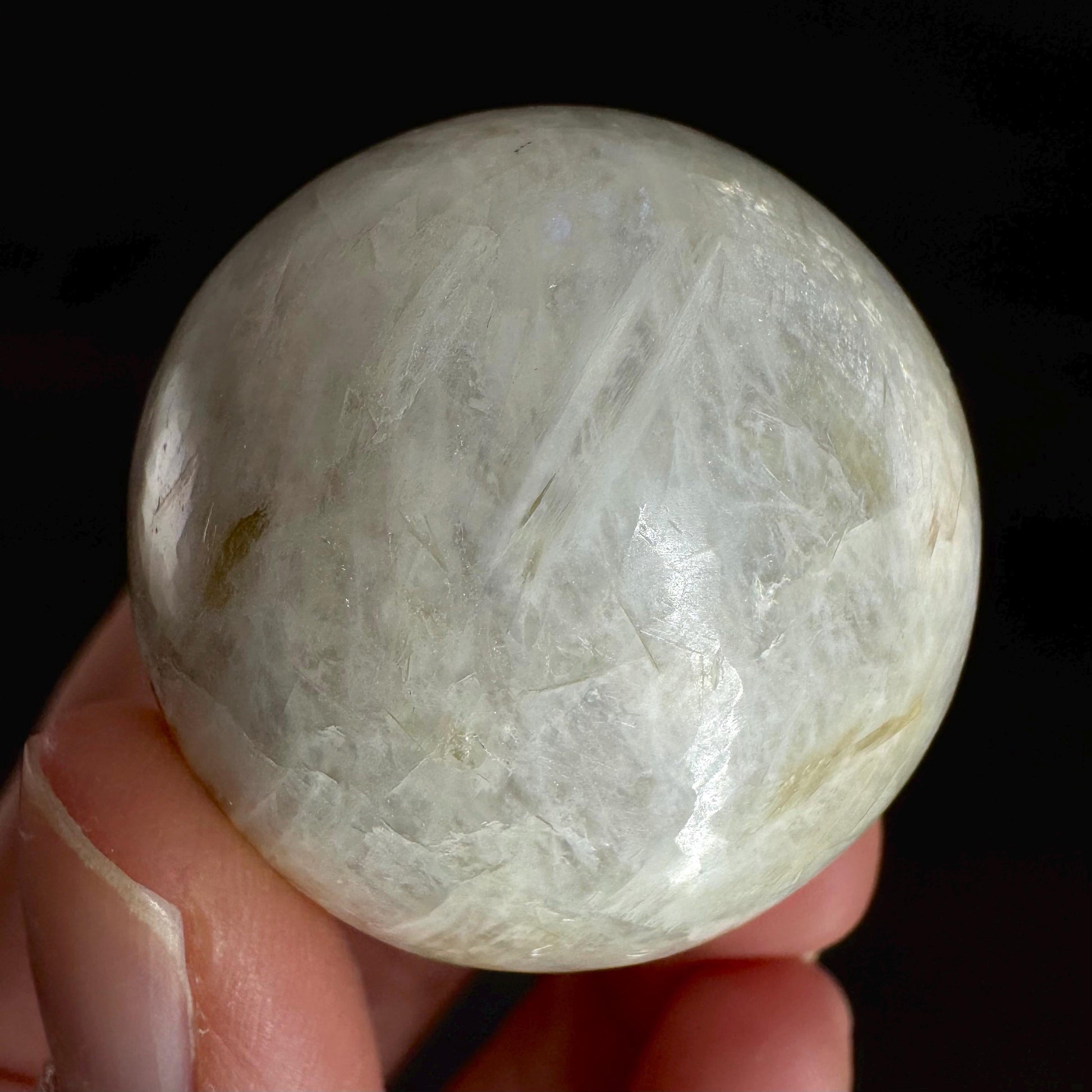 Moonstone Sphere | Blue Flash Feldspar Crystal Ball