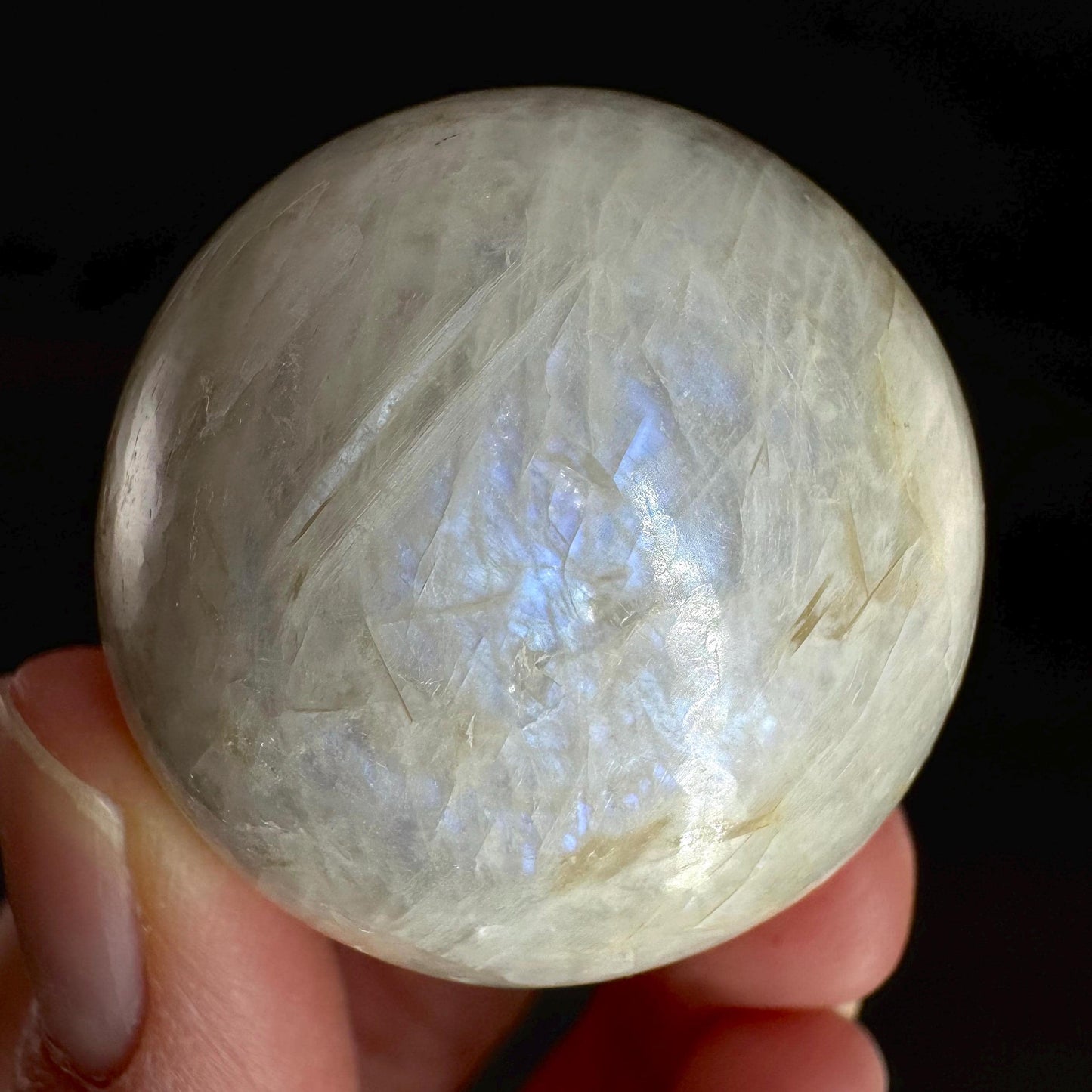 Moonstone Sphere | Blue Flash Feldspar Crystal Ball