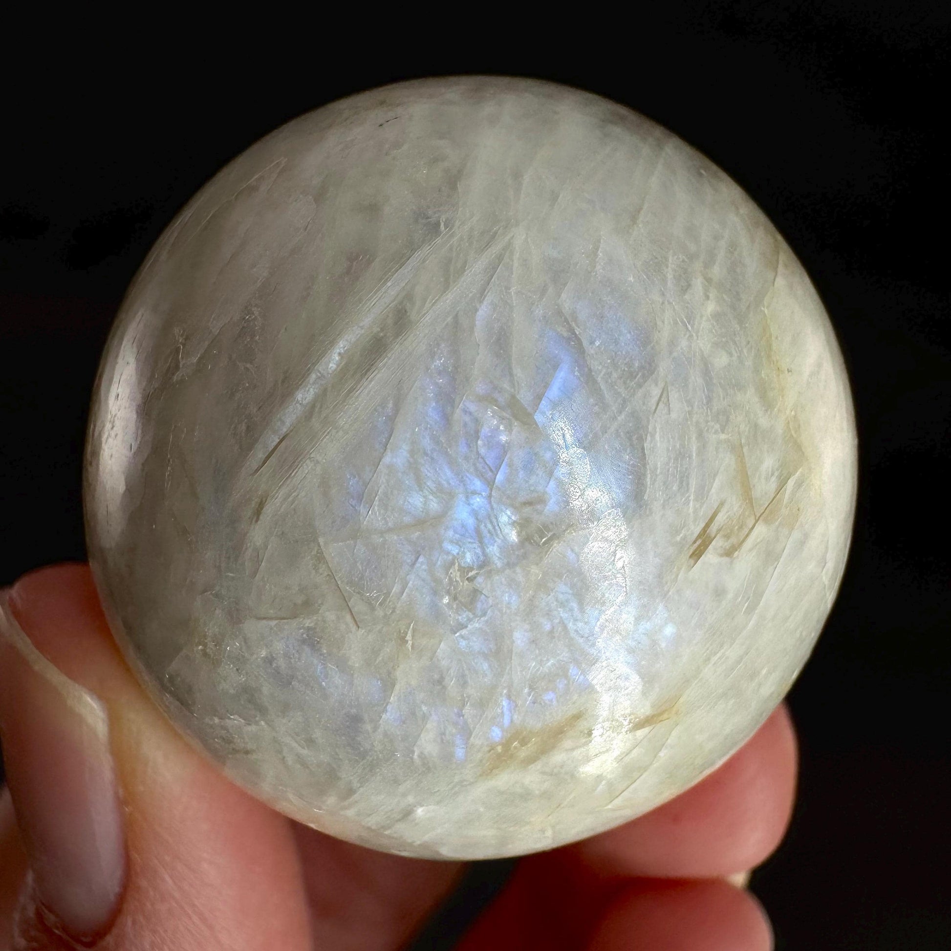Moonstone Sphere | Blue Flash Feldspar Crystal Ball