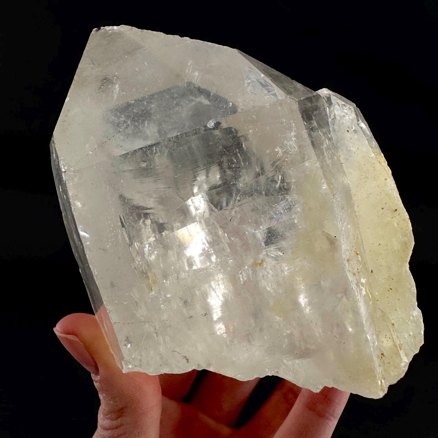 Natural Quartz Crystal Point | raw clear quartz cluster from Namibia