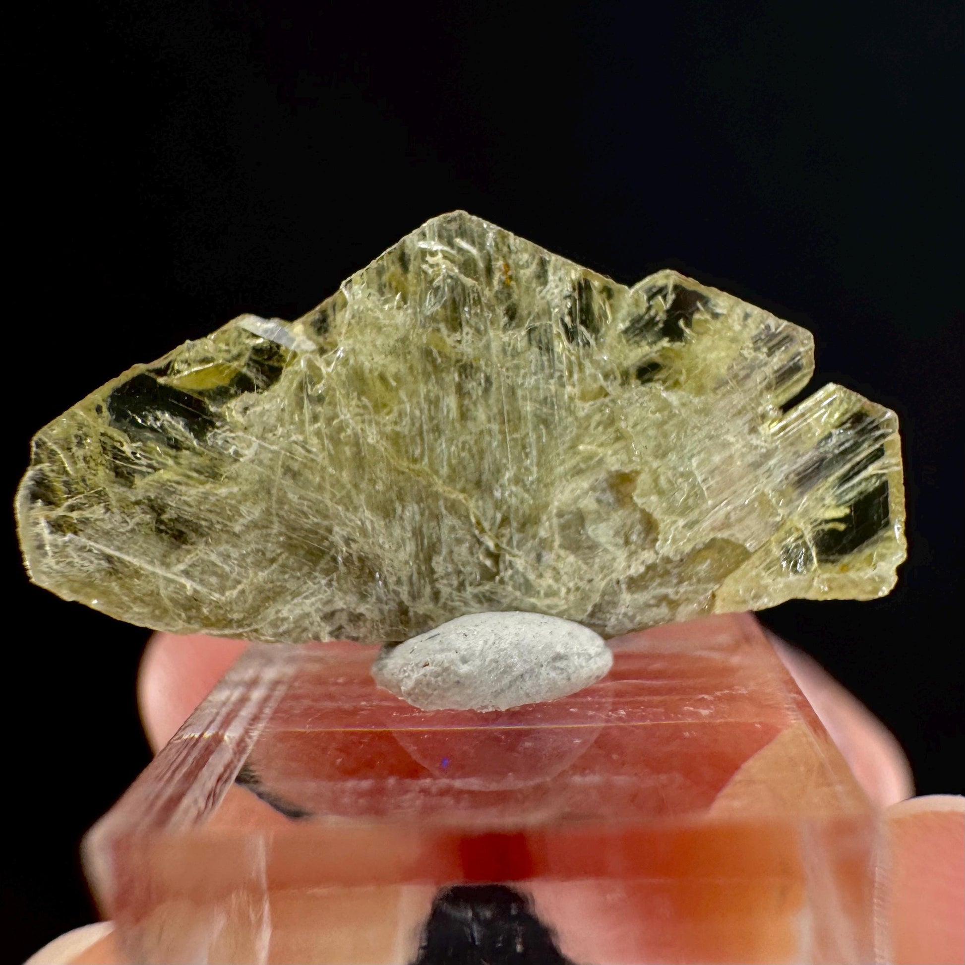 Yellow Chrysoberyl Specimen | Raw Natural Crystal, Rare Mineral from Madagascar