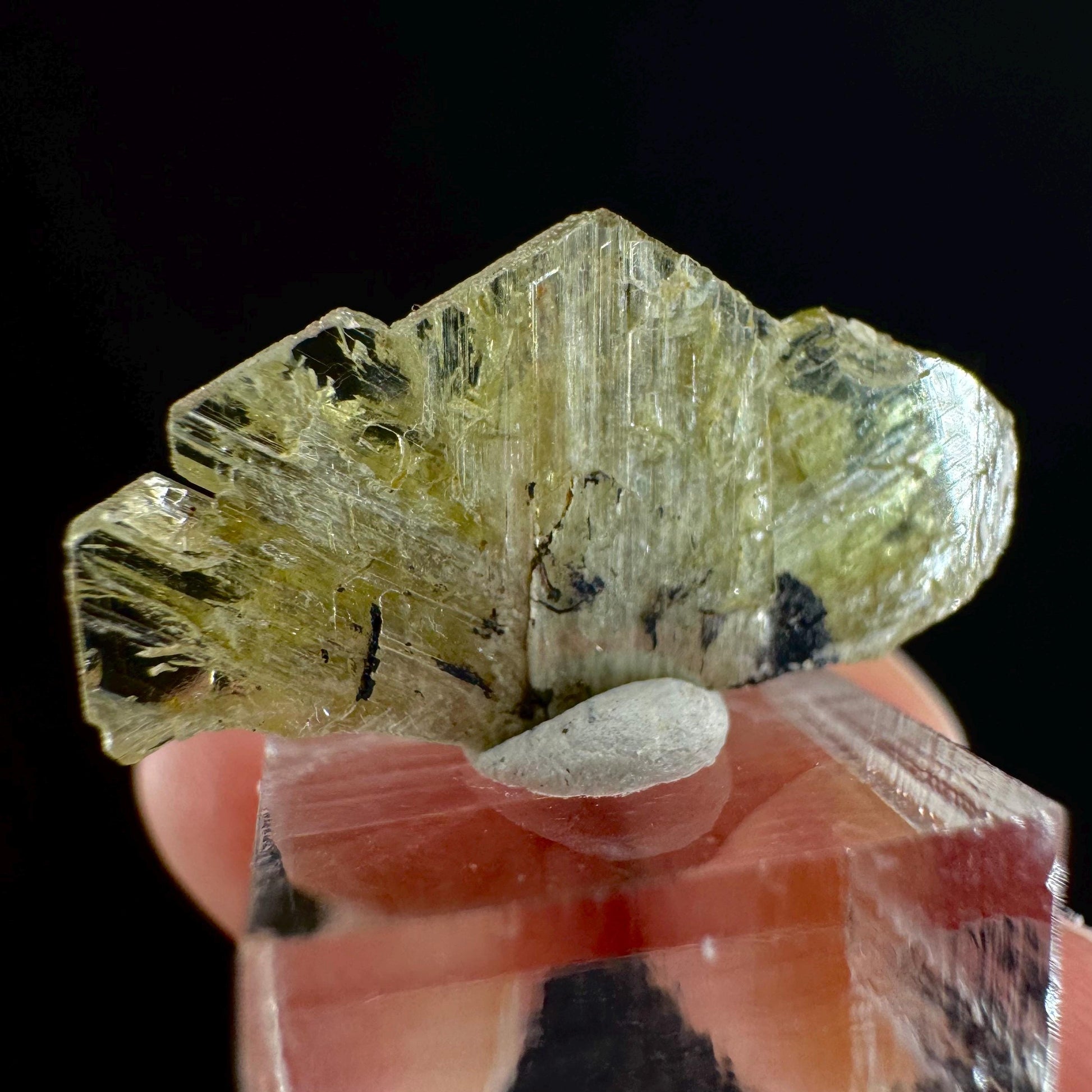 Yellow Chrysoberyl Specimen | Raw Natural Crystal, Rare Mineral from Madagascar