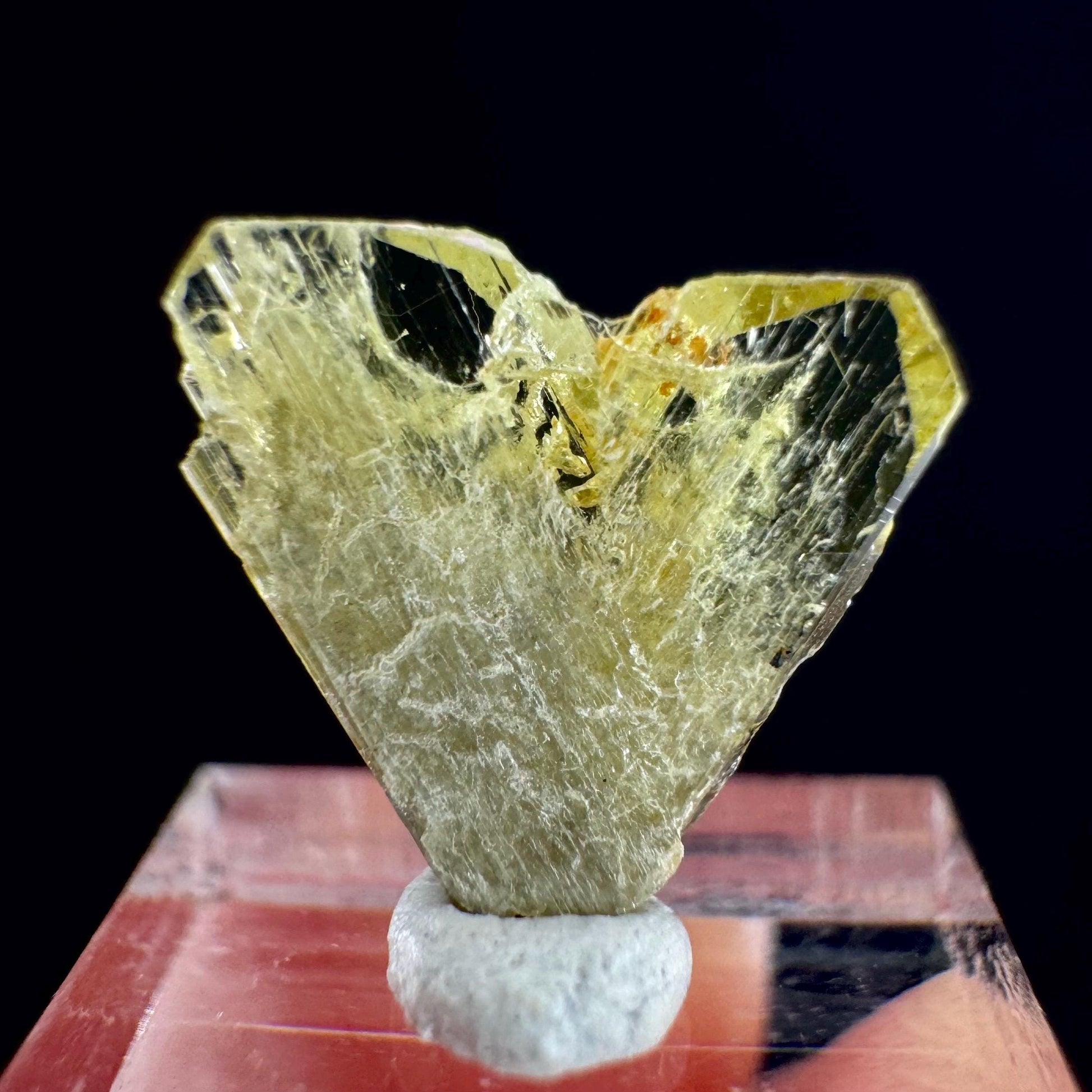 Yellow Chrysoberyl Specimen | Raw Natural Crystal, Rare Mineral from Madagascar