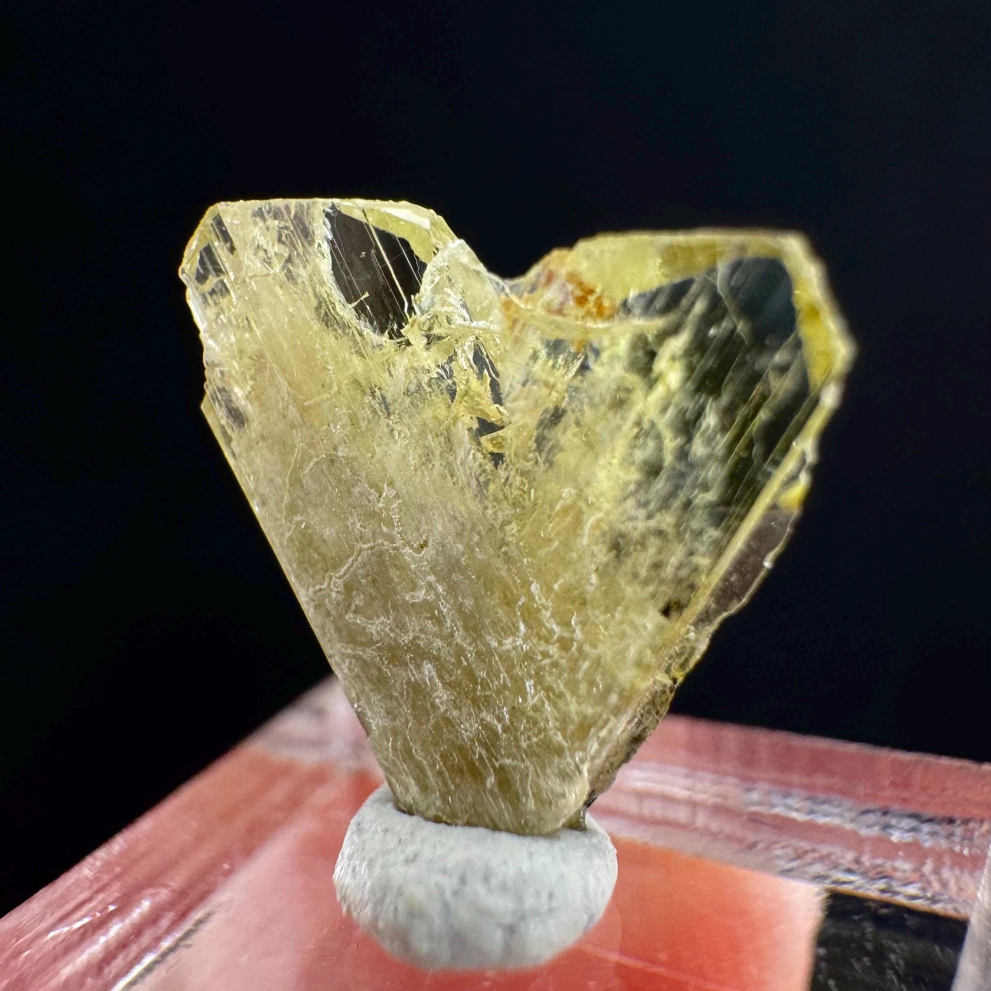 Yellow Chrysoberyl Specimen | Raw Natural Crystal, Rare Mineral from Madagascar