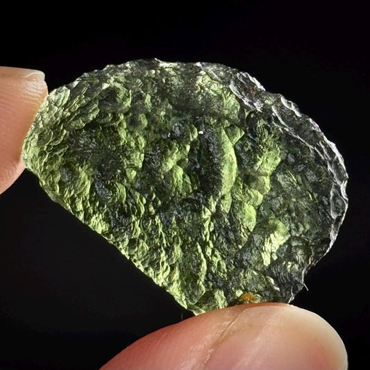 Genuine Raw Moldavite Specimen | Czech Tektite, 5.4g