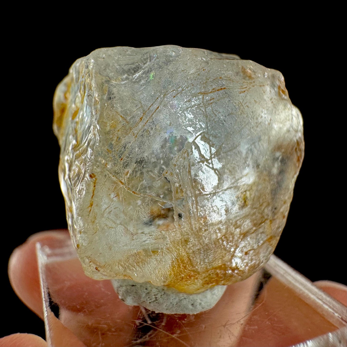 Topaz from Klein Spitzkoppe, Namibia | natural crystal, raw mineral specimen (November Birthstone)