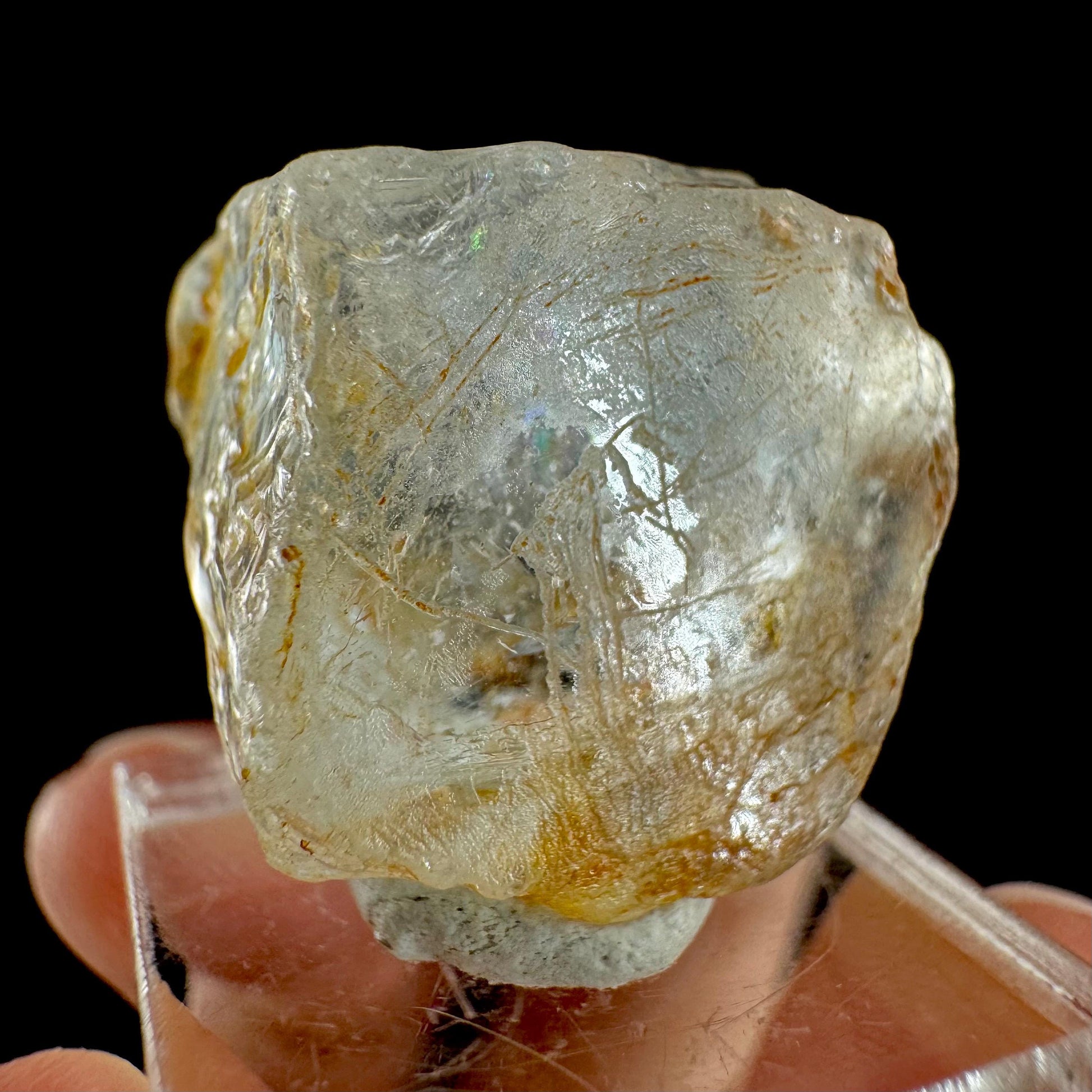Topaz from Klein Spitzkoppe, Namibia | natural crystal, raw mineral specimen (November Birthstone)