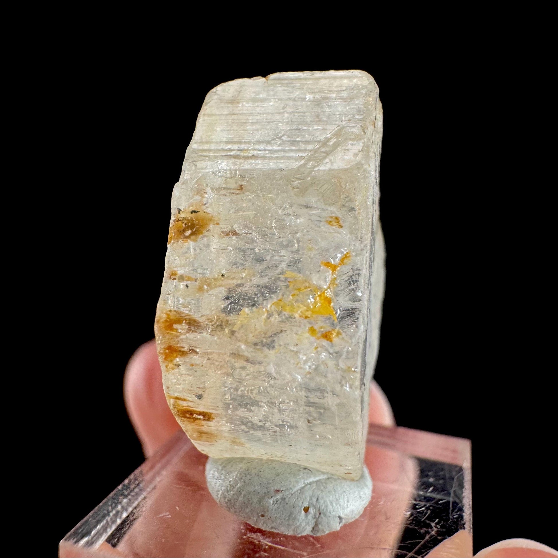 Topaz from Klein Spitzkoppe, Namibia | natural crystal, raw mineral specimen (November Birthstone)